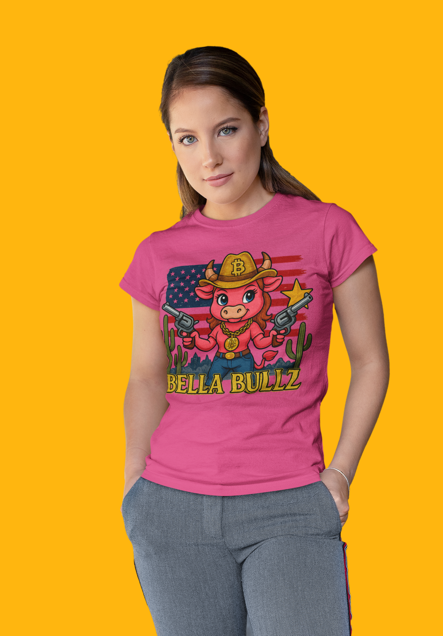 Cowgirl Graphic Tee - Bella Bullz, Cute Western T-Shirt, Rodeo Outfit, Gift for Cowgirls, Americana Fashion, Summer Casual Wear