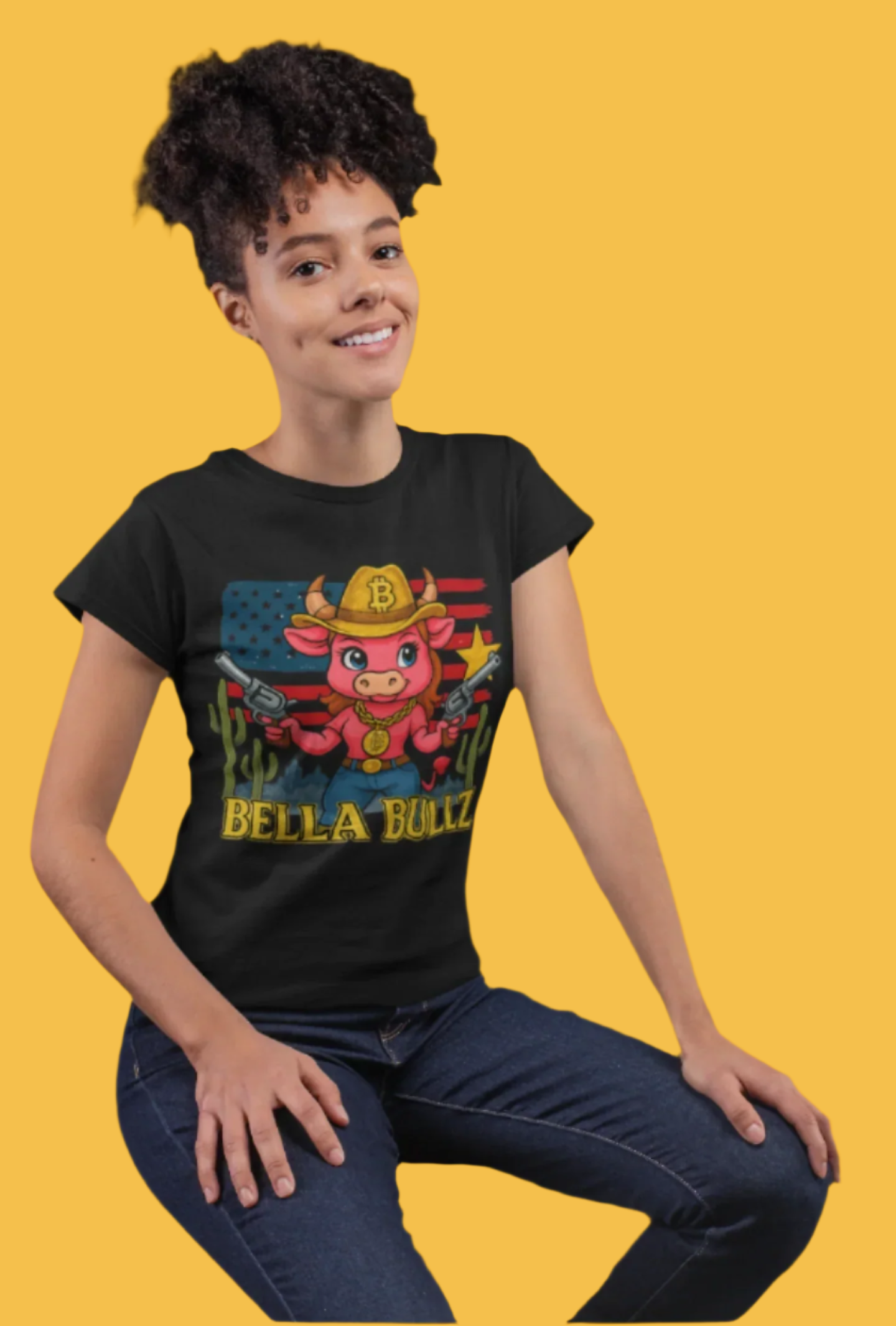 Cowgirl Graphic Tee - Bella Bullz, Cute Western T-Shirt, Rodeo Outfit, Gift for Cowgirls, Americana Fashion, Summer Casual Wear