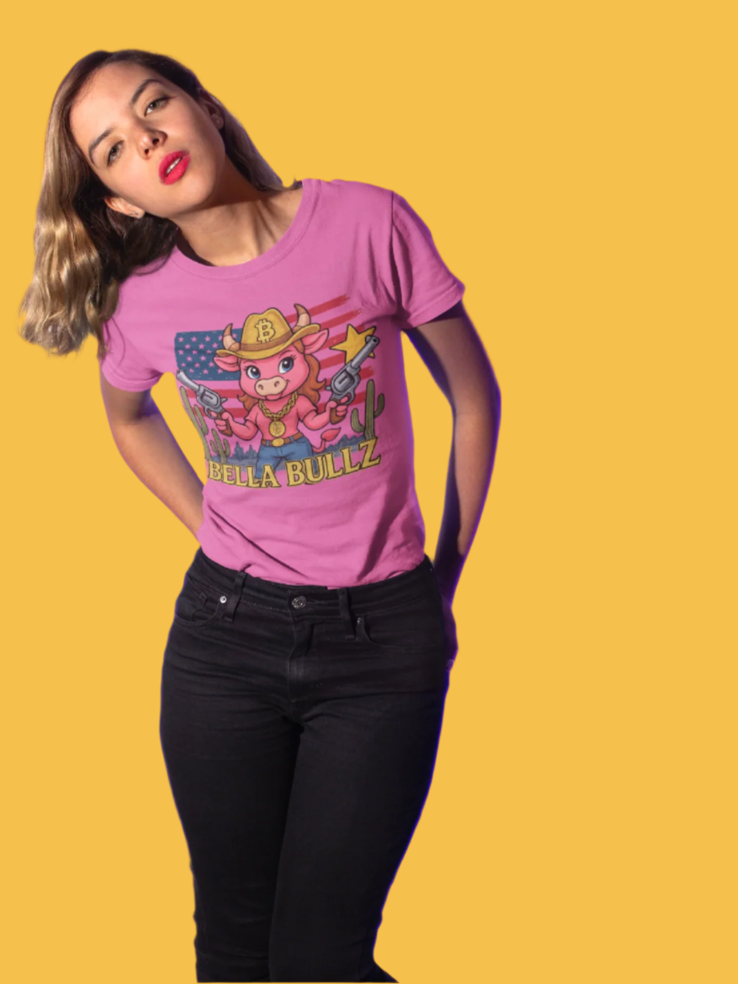 Cowgirl Graphic Tee - Bella Bullz, Cute Western T-Shirt, Rodeo Outfit, Gift for Cowgirls, Americana Fashion, Summer Casual Wear