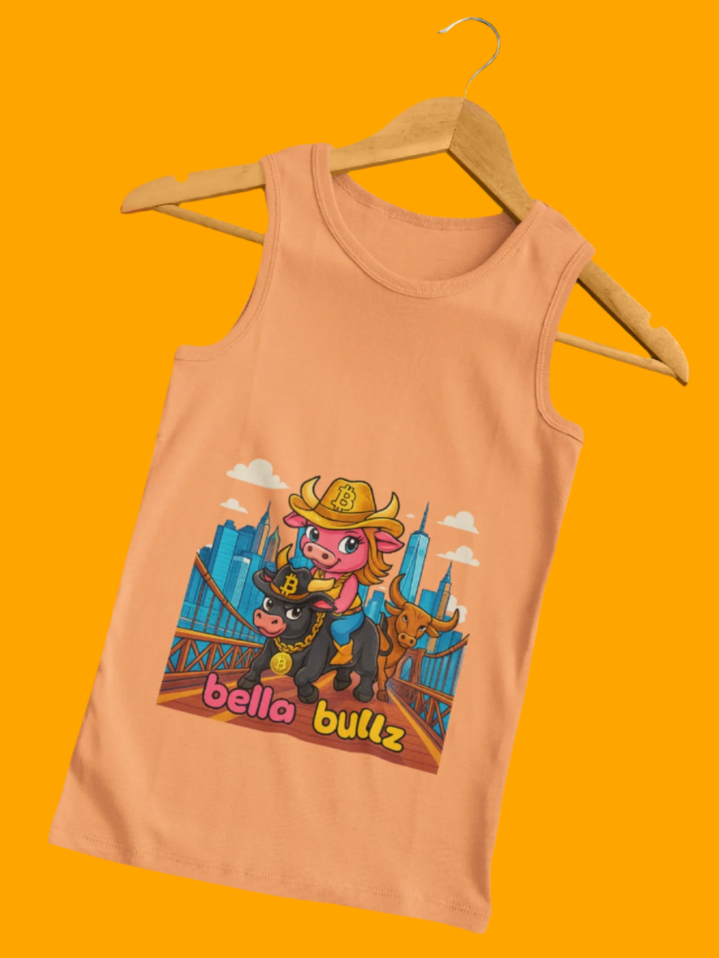 Crypto Cowgirl Graphic Unisex Tank Top - Summer Tee, Bitcoin Beachwear, Limited Edition Unique Design