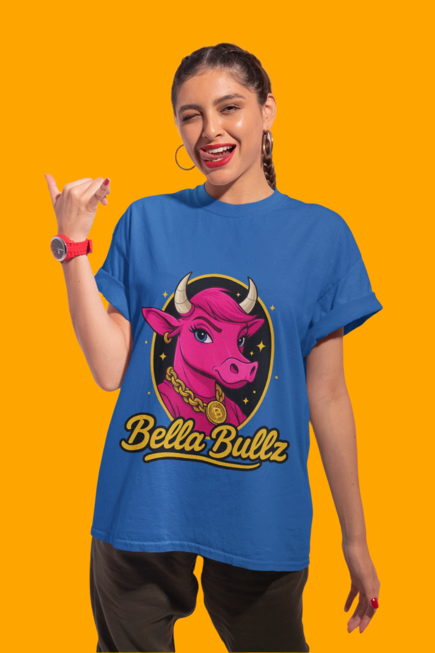 Women’s Graphic Tee - Crypto Bullz Western Texas Shirt, Crypto Passion, Rodeo Bella Bullz, Limited Design