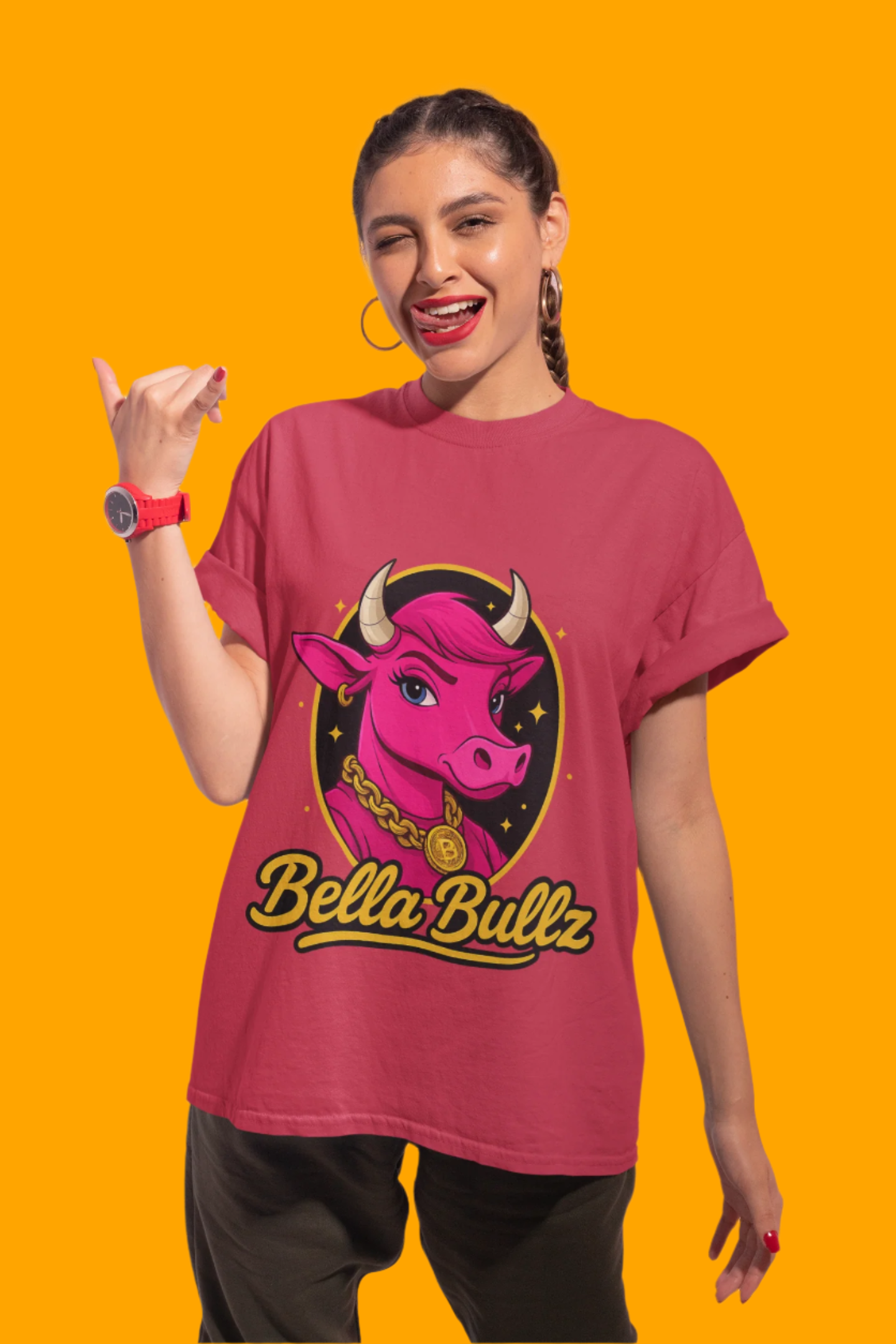 Women’s Graphic Tee - Crypto Bullz Western Texas Shirt, Crypto Passion, Rodeo Bella Bullz, Limited Design
