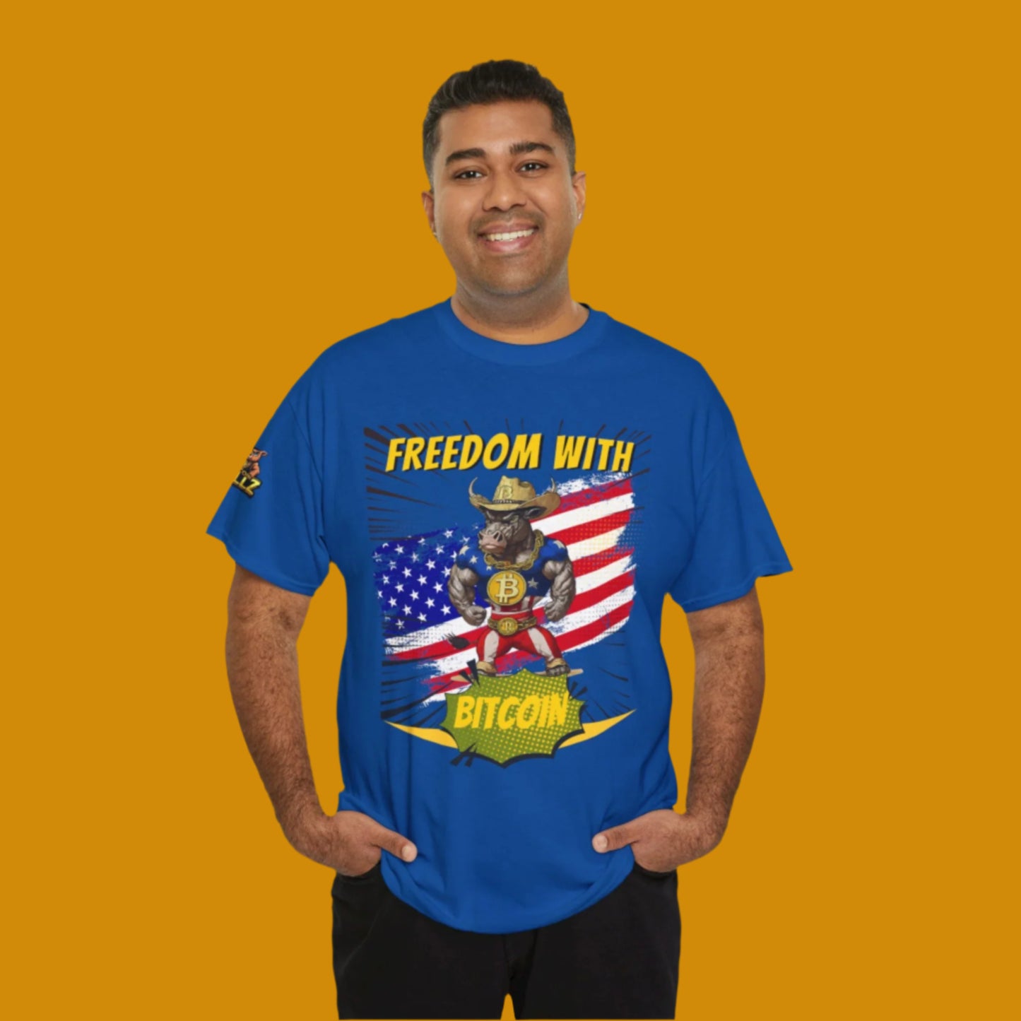 Bitcoin Bullz™ Limited Drop: Mens Streetwear Tee – Bold Crypto Style for Rebels & Risk-Takers,