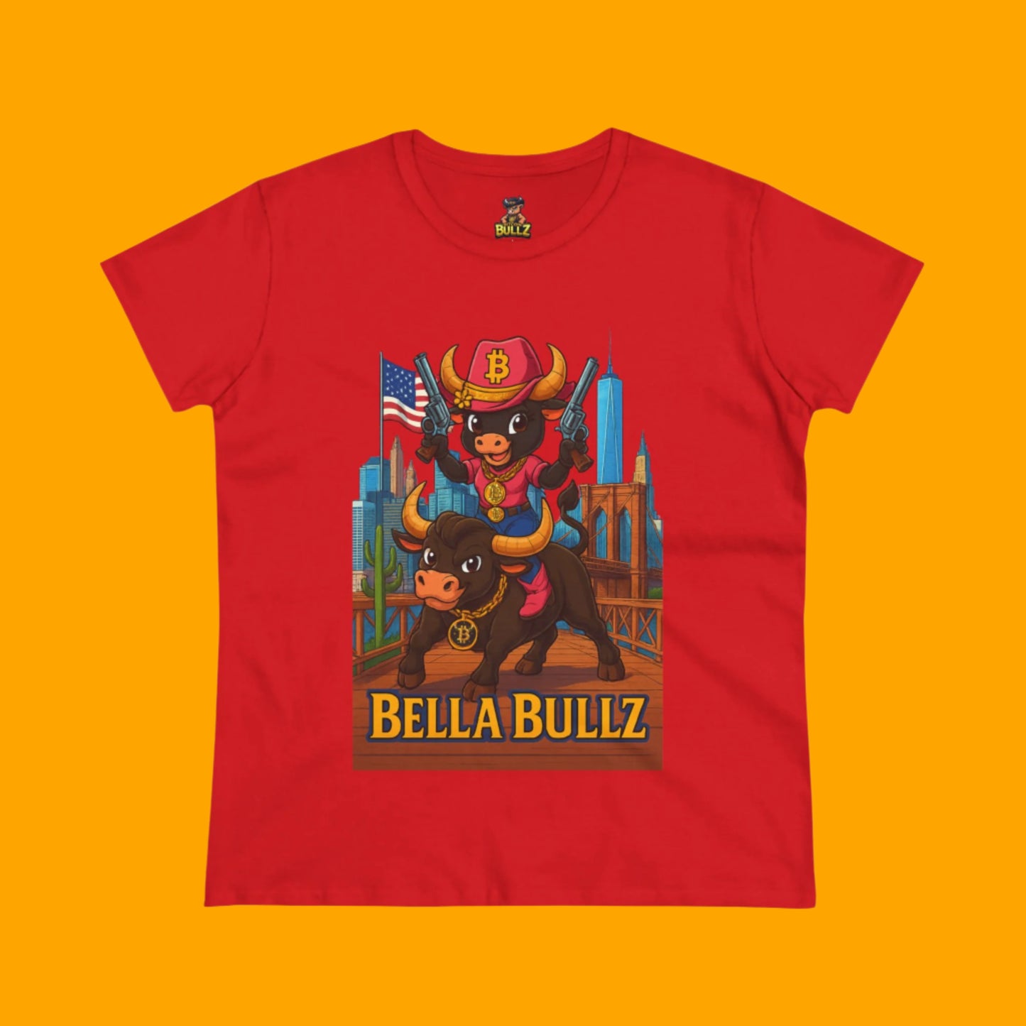 Crypto Lovers Graphic Tee - Bella Bullz Design, Limited Edition Quality Casual Wear, Gift for Animal Lovers, Fun Retro Vibe, Summer Fashion