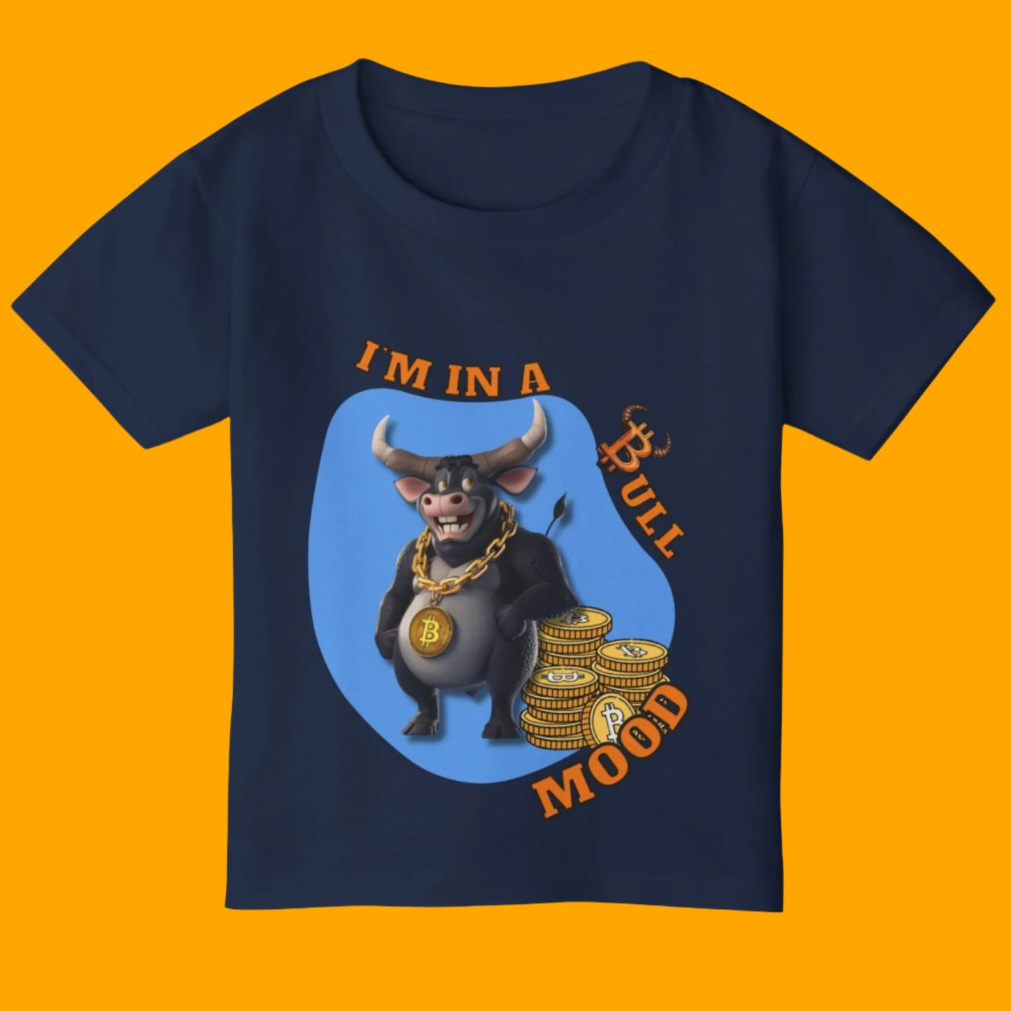 Bitcoin Bullz™ Kids T-Shirt, Fun Toddler Shirt, Cute Graphic Tee Limited Edition Baby Bullz™ Collection, Gifts for Young Enthusiasts, Cool Kids Apparel