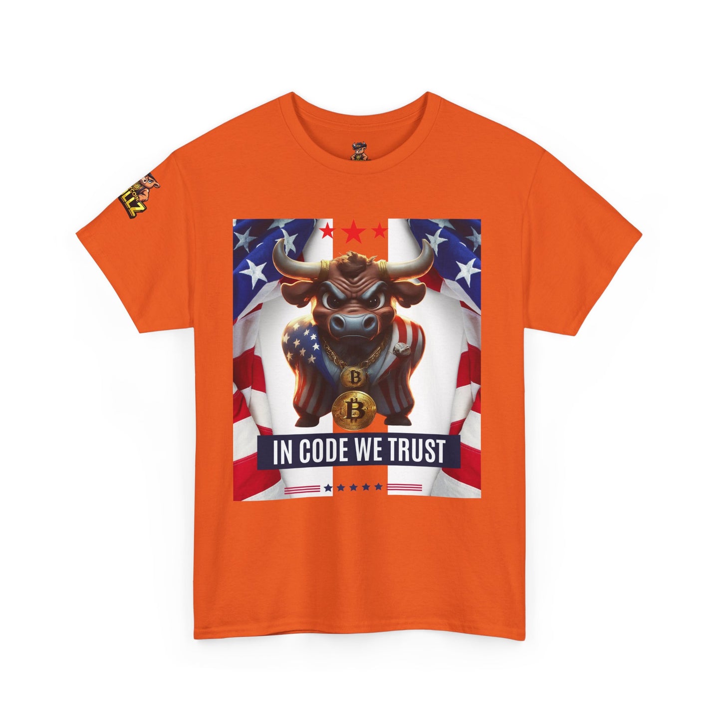 Bitcoin Bullz™ Limited Patriotic Crypto Tee – Bold American Streetwear for True Bitcoin Believers USA July 4th Design