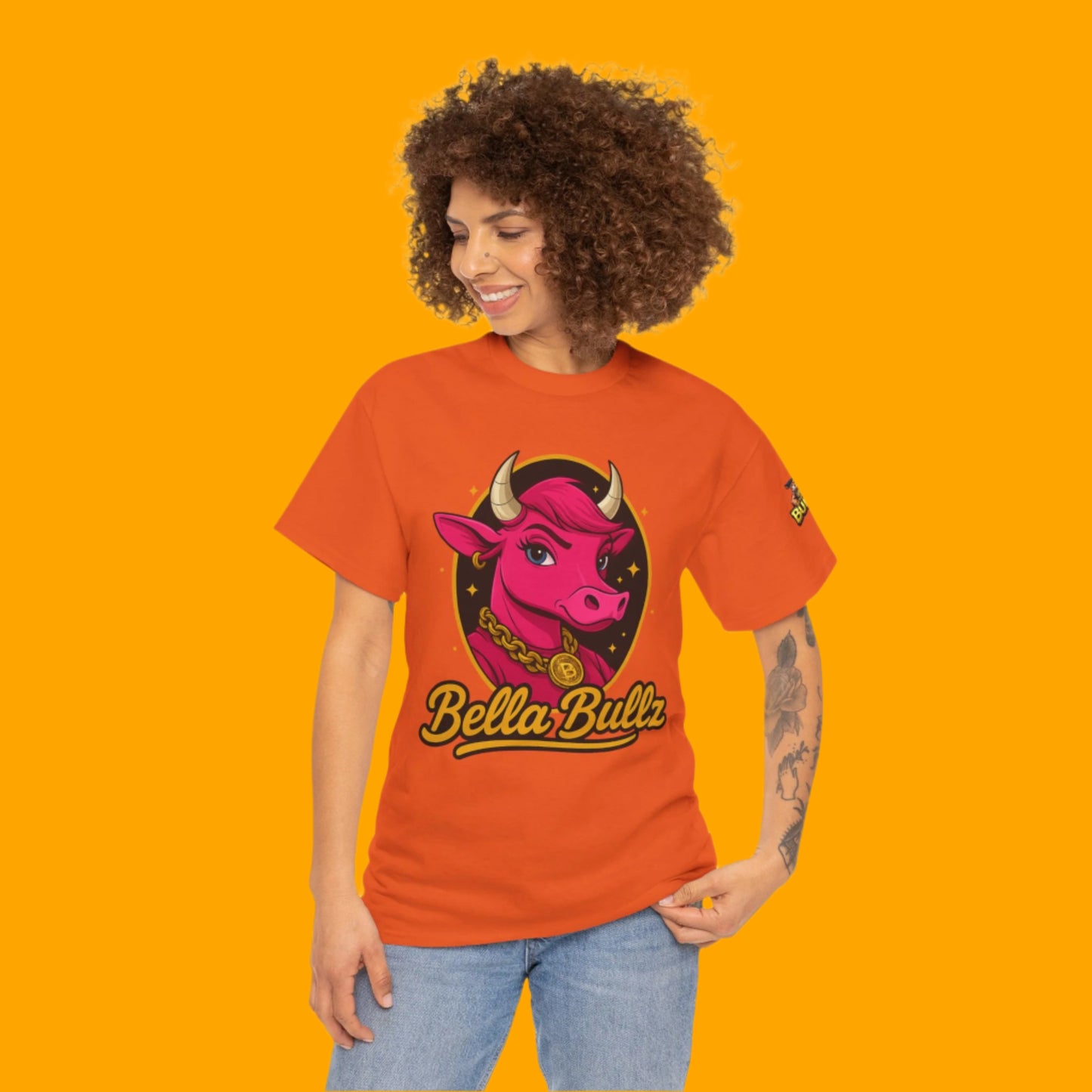 Women’s Graphic Tee - Crypto Bullz Western Texas Shirt, Crypto Passion, Rodeo Bella Bullz, Limited Design