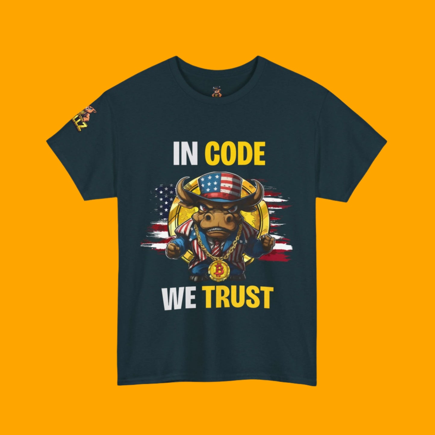 🔥 Bitcoin Bullz™ All-American Limited Edition Tee – Bold Patriotic Streetwear for Independent Spirits and Rebels New York City Style (Only 500 Made!) 🔥