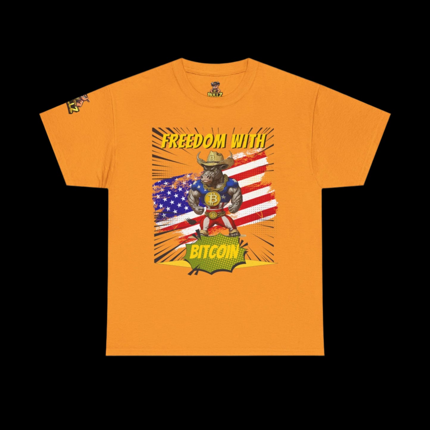 Bitcoin Bullz™ Limited Drop: Mens Streetwear Tee – Bold Crypto Style for Rebels & Risk-Takers,