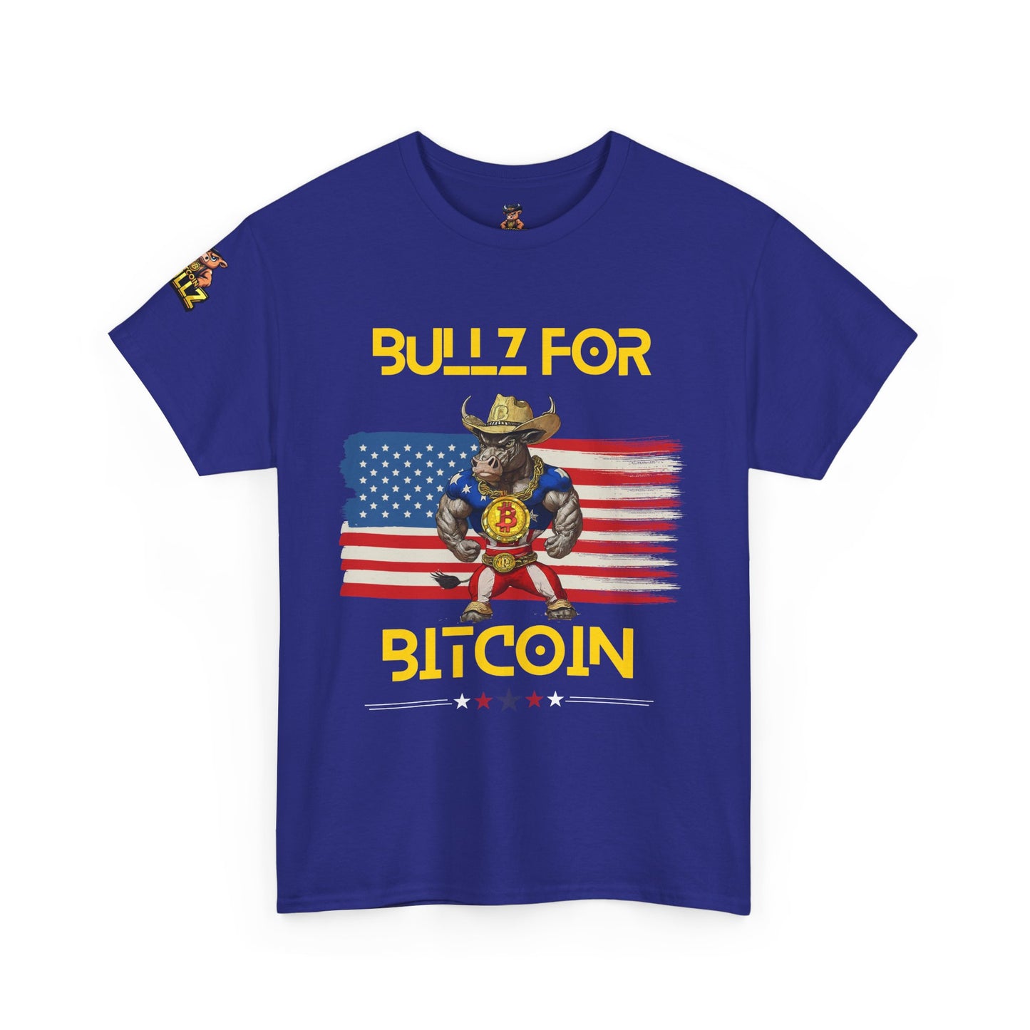 🔥 Bitcoin Bullz™ All-American Limited Edition Tee – Bold Patriotic Streetwear for Independent Spirits (Only 500 Made!) 🔥