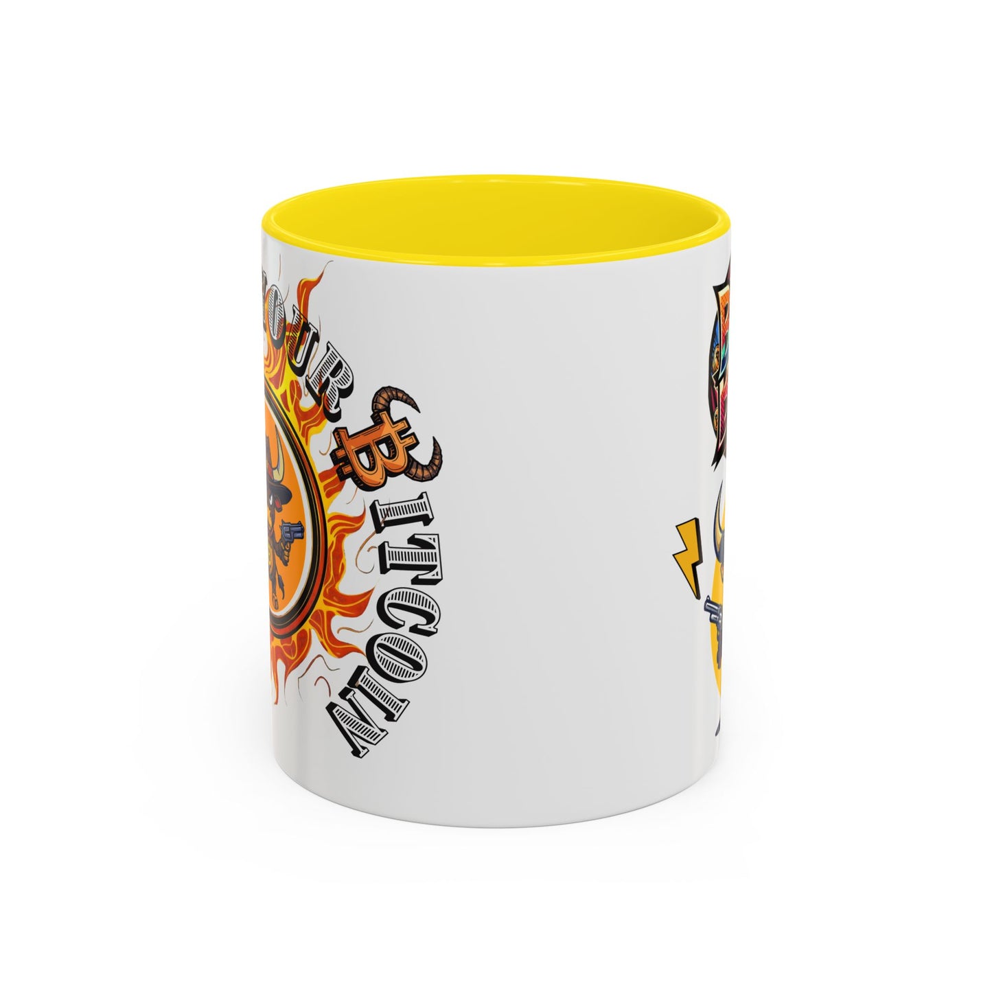Bitcoin Bull Accent Coffee Mug - Perfect Gift for Crypto Lovers, Unique Mug for Bitcoin Enthusiasts, Cool Coffee Cup for Home or Office