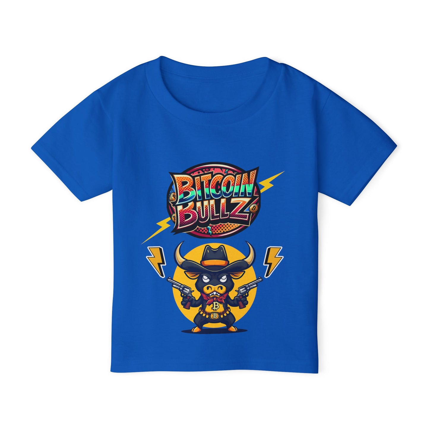 Bitcoin Bullz™ Kids T-Shirt, Fun Toddler Shirt, Graphic Tee for Cryptocurrency Lovers, Gifts for Young Enthusiasts, Cool Kids Apparel