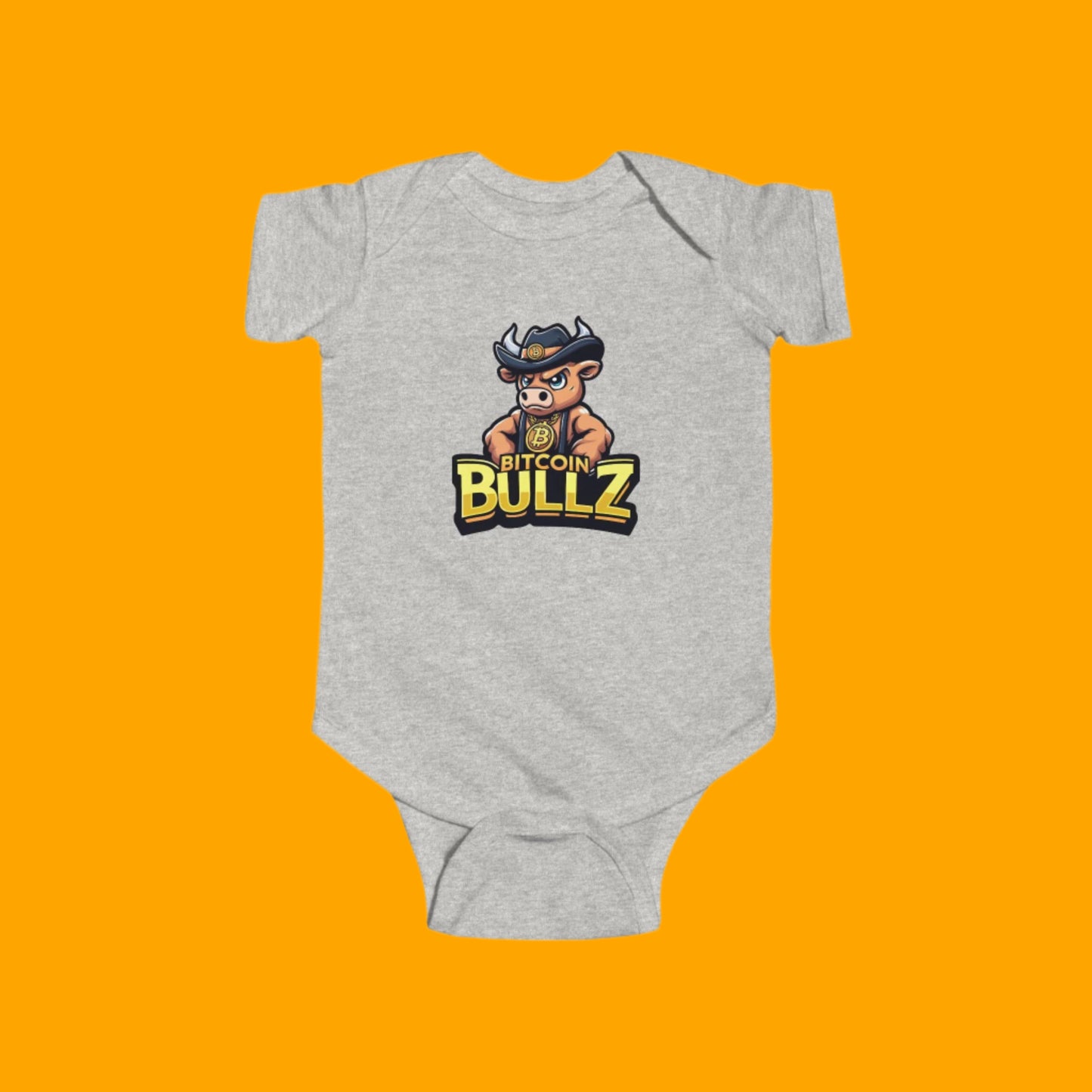 Bitcoin Bullz Infant Bodysuit – Cute Crypto-Themed Baby Wear
