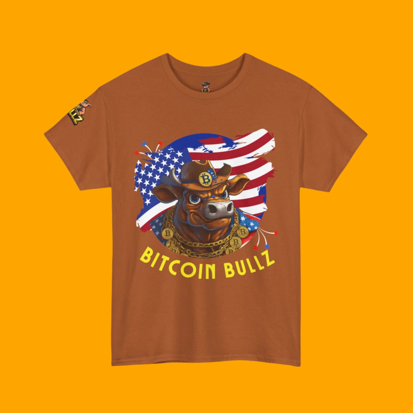 🔥 Bitcoin Bullz™ Limited Patriotic Crypto Tee – Bold American Streetwear for True Bitcoin Believers (Only 500 Available!) 🔥