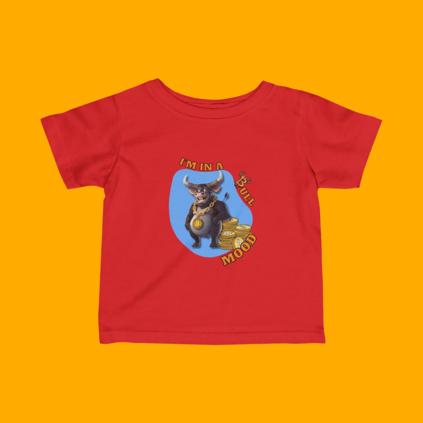 Bitcoin Bullz Kids T-Shirt, Fun Toddler Shirt, Cute Graphic Tee Limited Edition Baby Bullz Collection, Gifts for Young Enthusiasts, Cool Kids Apparel