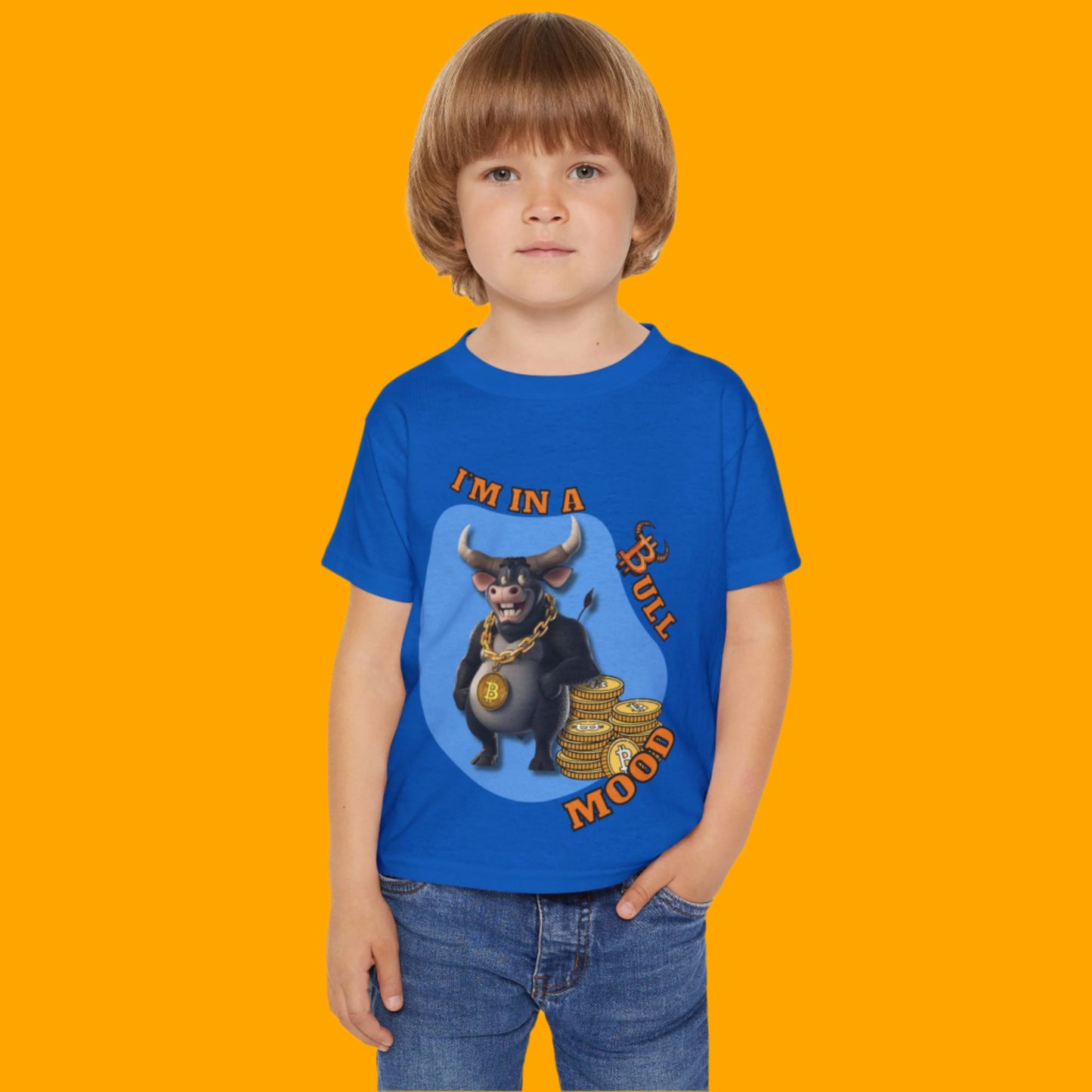 Bitcoin Bullz™ Kids T-Shirt, Fun Toddler Shirt, Cute Graphic Tee Limited Edition Baby Bullz™ Collection, Gifts for Young Enthusiasts, Cool Kids Apparel