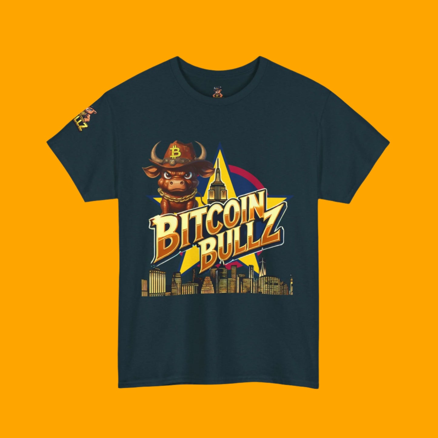 Bitcoin Bullz Limited Design Mens T-Shirt Unleash the Bull New York City Streetwear Viral T-Shirt Only 500 pieces made