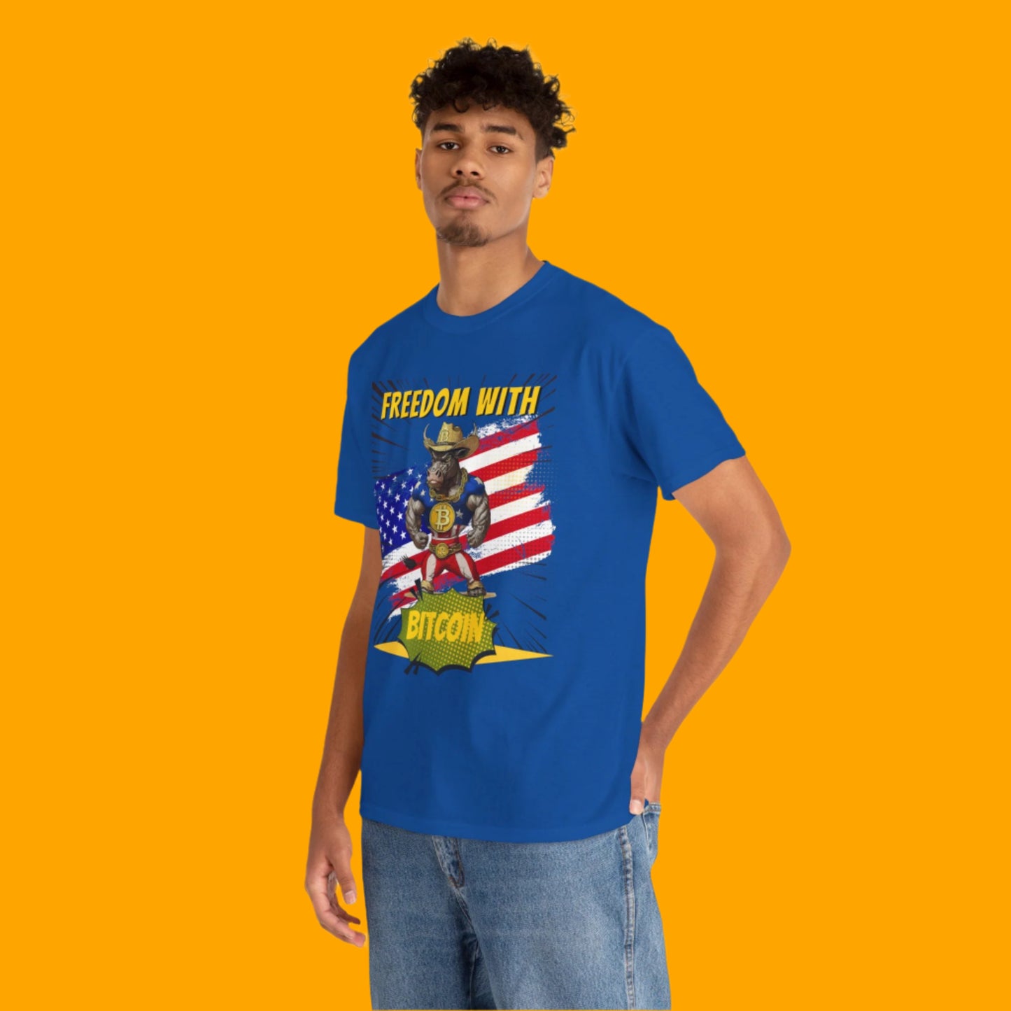Bitcoin Bullz™ Limited Drop: Mens Streetwear Tee – Bold Crypto Style for Rebels & Risk-Takers,