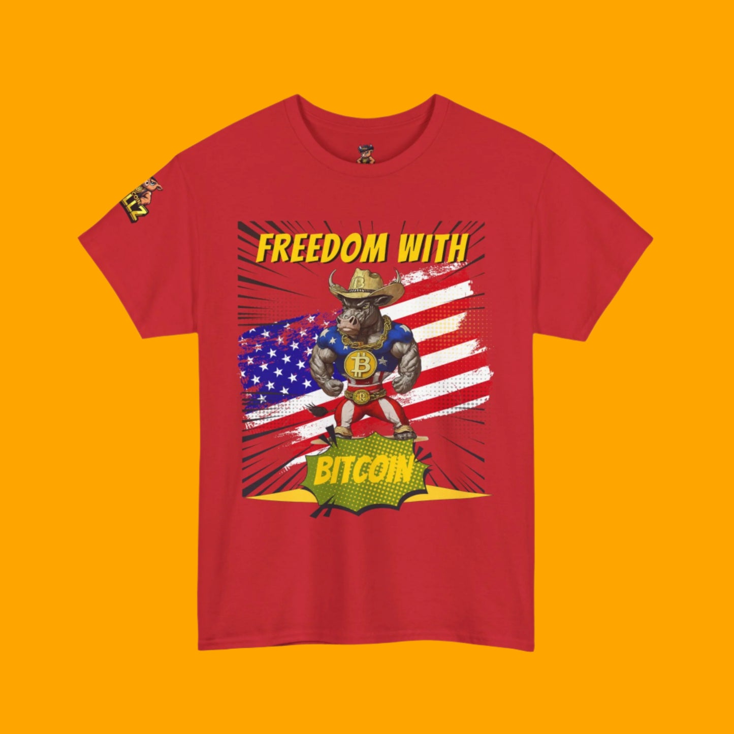 Bitcoin Bullz™ Limited Drop: Mens Streetwear Tee – Bold Crypto Style for Rebels & Risk-Takers,