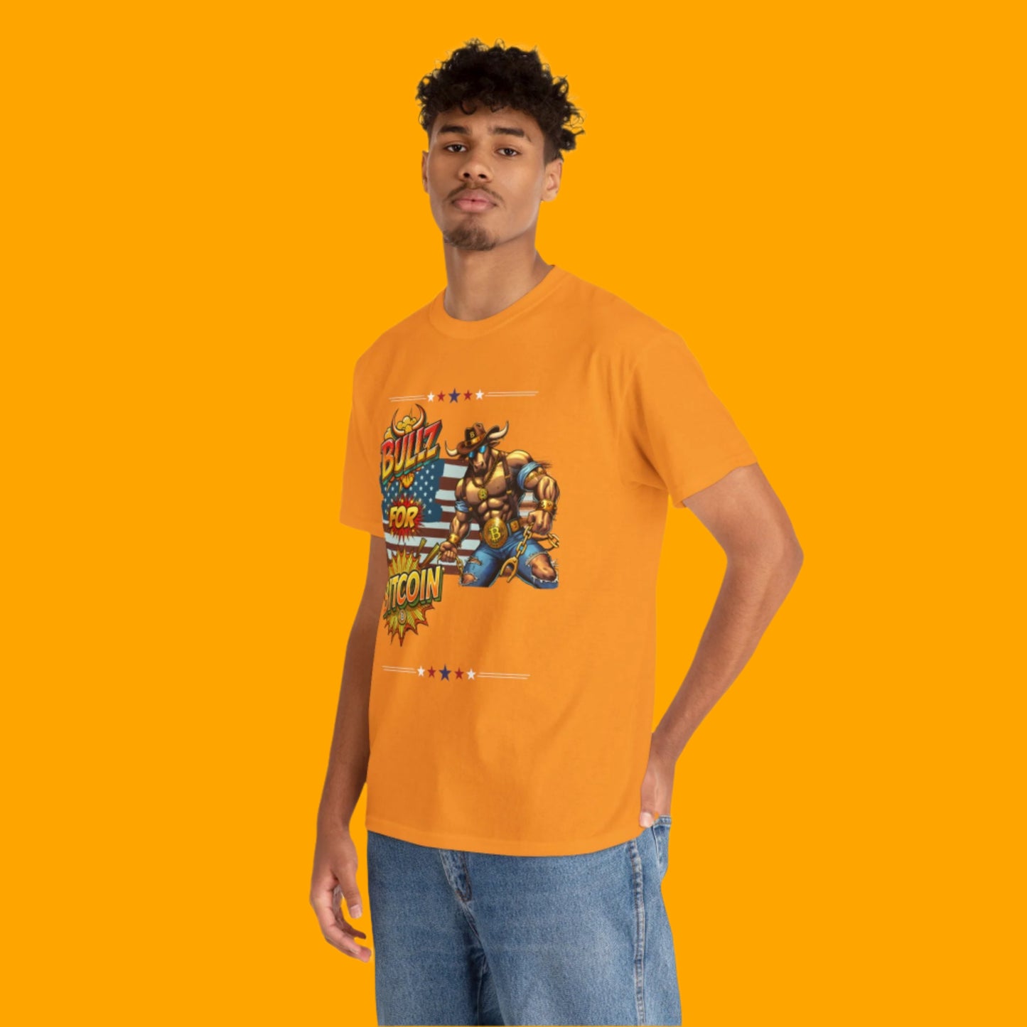 🔥 Bitcoin Bullz™ Patriotic Crypto Street Tee – Bold USA Design for Bitcoin Bulls & Independence Lovers Crypto Animals