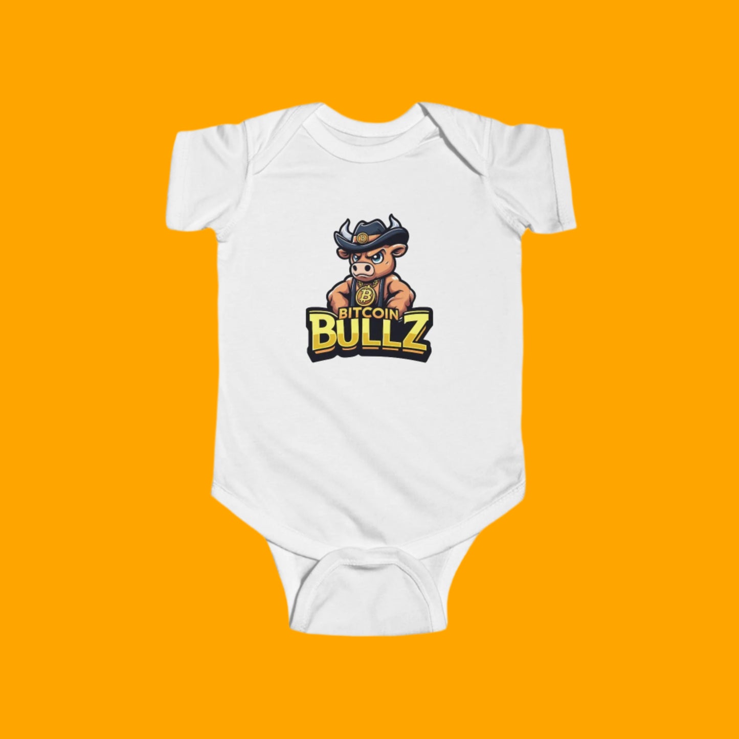 Bitcoin Bullz Infant Bodysuit – Cute Crypto-Themed Baby Wear