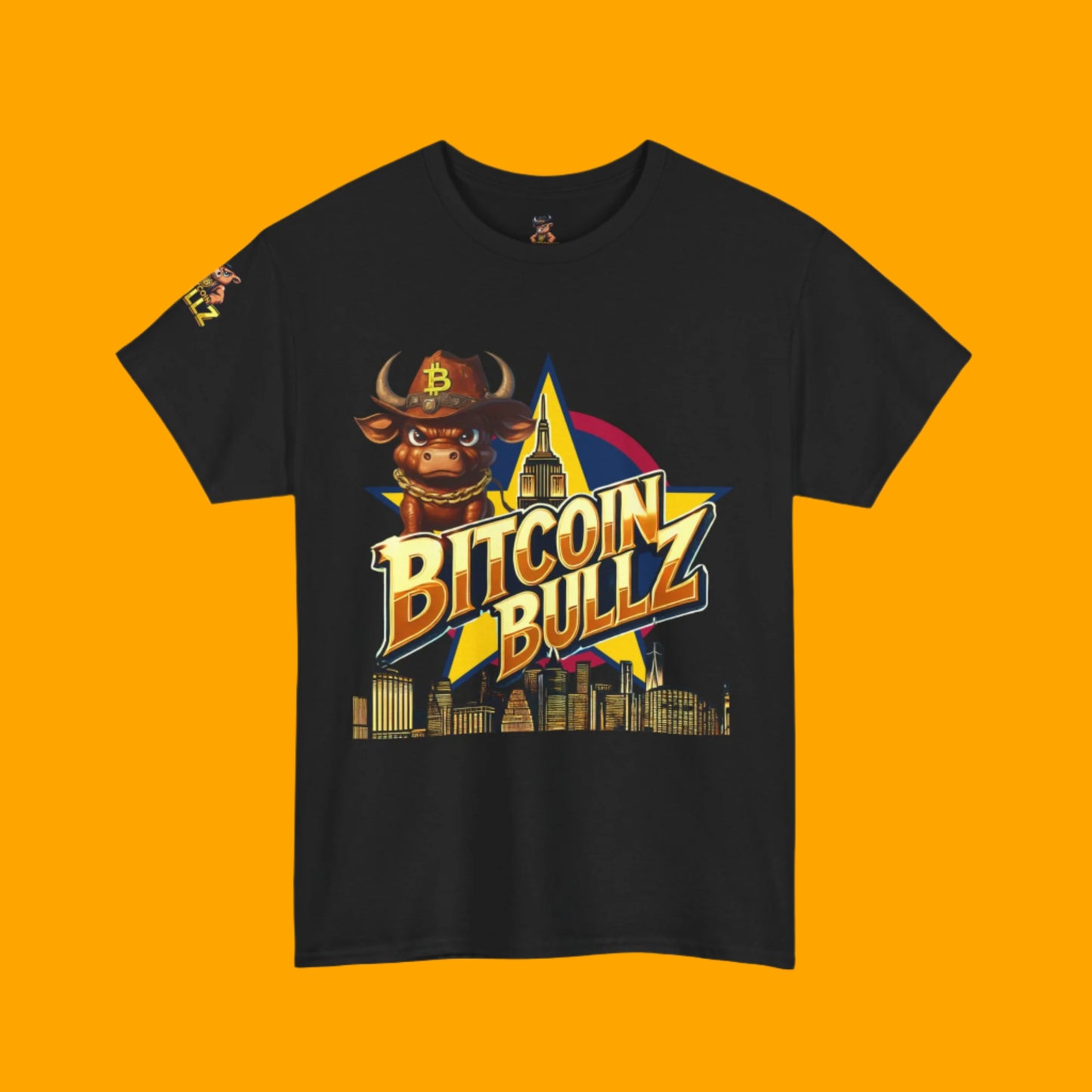 Bitcoin Bullz Limited Design Mens T-Shirt Unleash the Bull New York City Streetwear Viral T-Shirt Only 500 pieces made