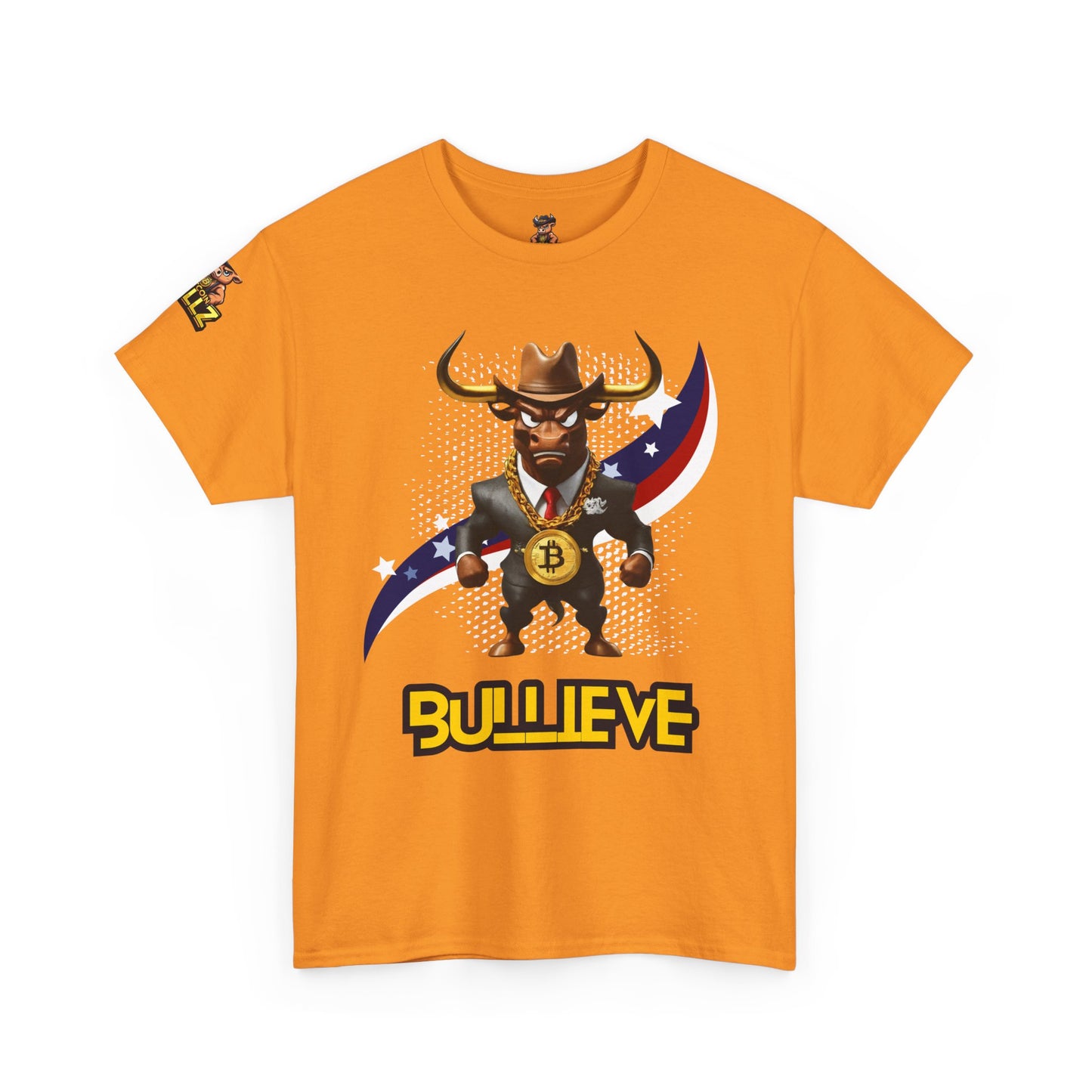 🔥 Bitcoin Bullz™ Patriotic Crypto Street Tee – Bold USA Design for Bitcoin Bulls & Independence Lovers, July 4th Fashion