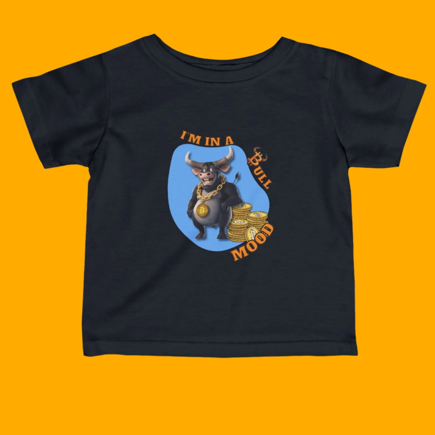Bitcoin Bullz Kids T-Shirt, Fun Toddler Shirt, Cute Graphic Tee Limited Edition Baby Bullz Collection, Gifts for Young Enthusiasts, Cool Kids Apparel