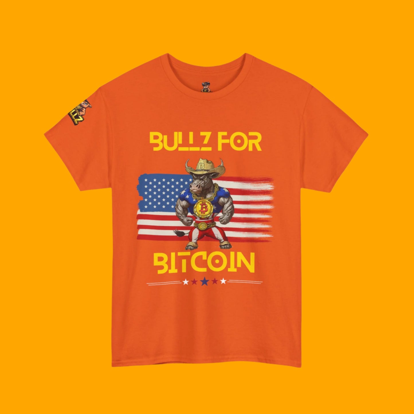 🔥 Bitcoin Bullz™ All-American Limited Edition Tee – Bold Patriotic Streetwear for Independent Spirits (Only 500 Made!) 🔥