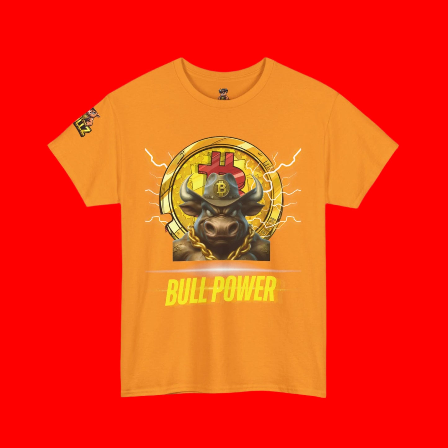 🔥 Bitcoin Bullz™ All-American Limited Edition Tee – Bold Patriotic Streetwear for Independent Spirits (Only 500 Made!) 🔥