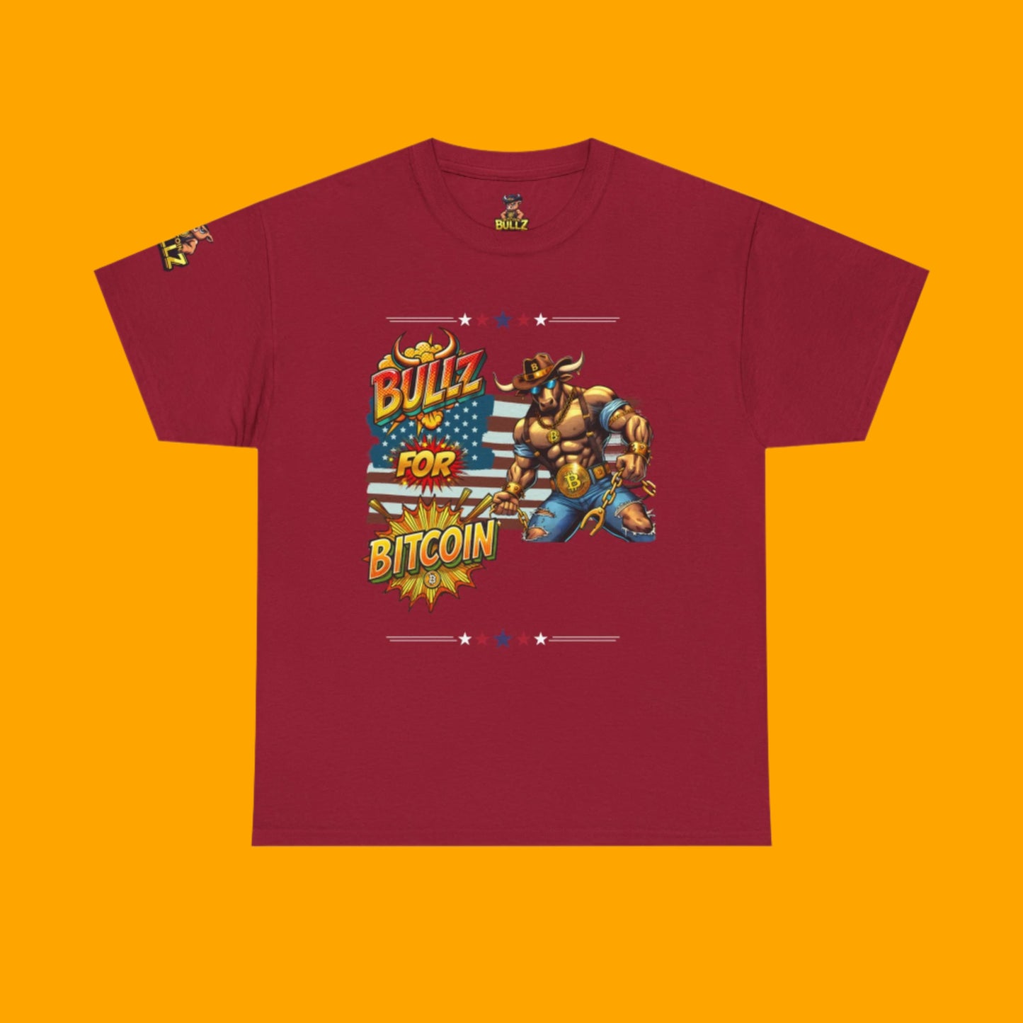 🔥 Bitcoin Bullz™ Patriotic Crypto Street Tee – Bold USA Design for Bitcoin Bulls & Independence Lovers Crypto Animals