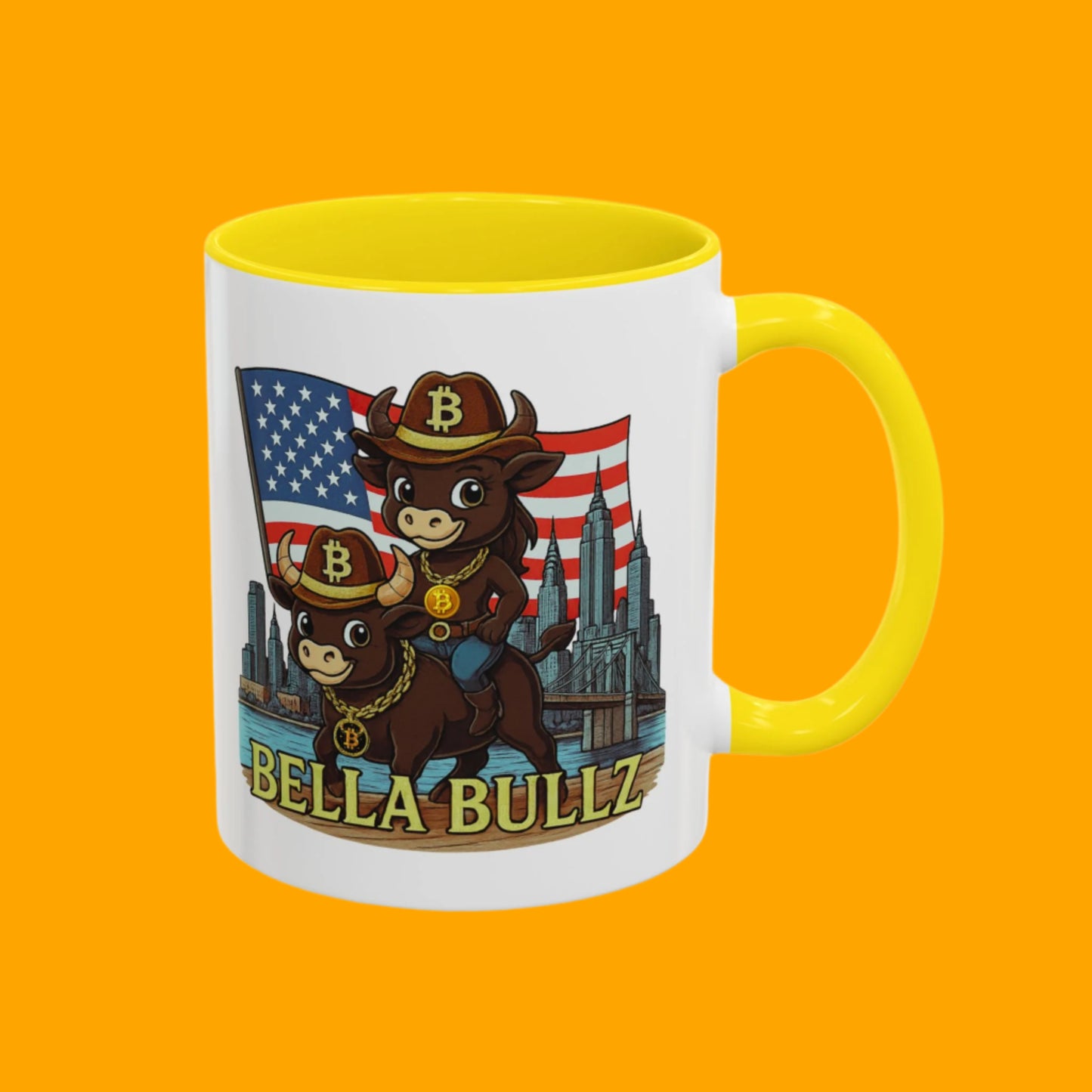 Crypto Women Accent Coffee Mug - Fun Animal Design, Bitcoin Home Decor for Coffee Lovers