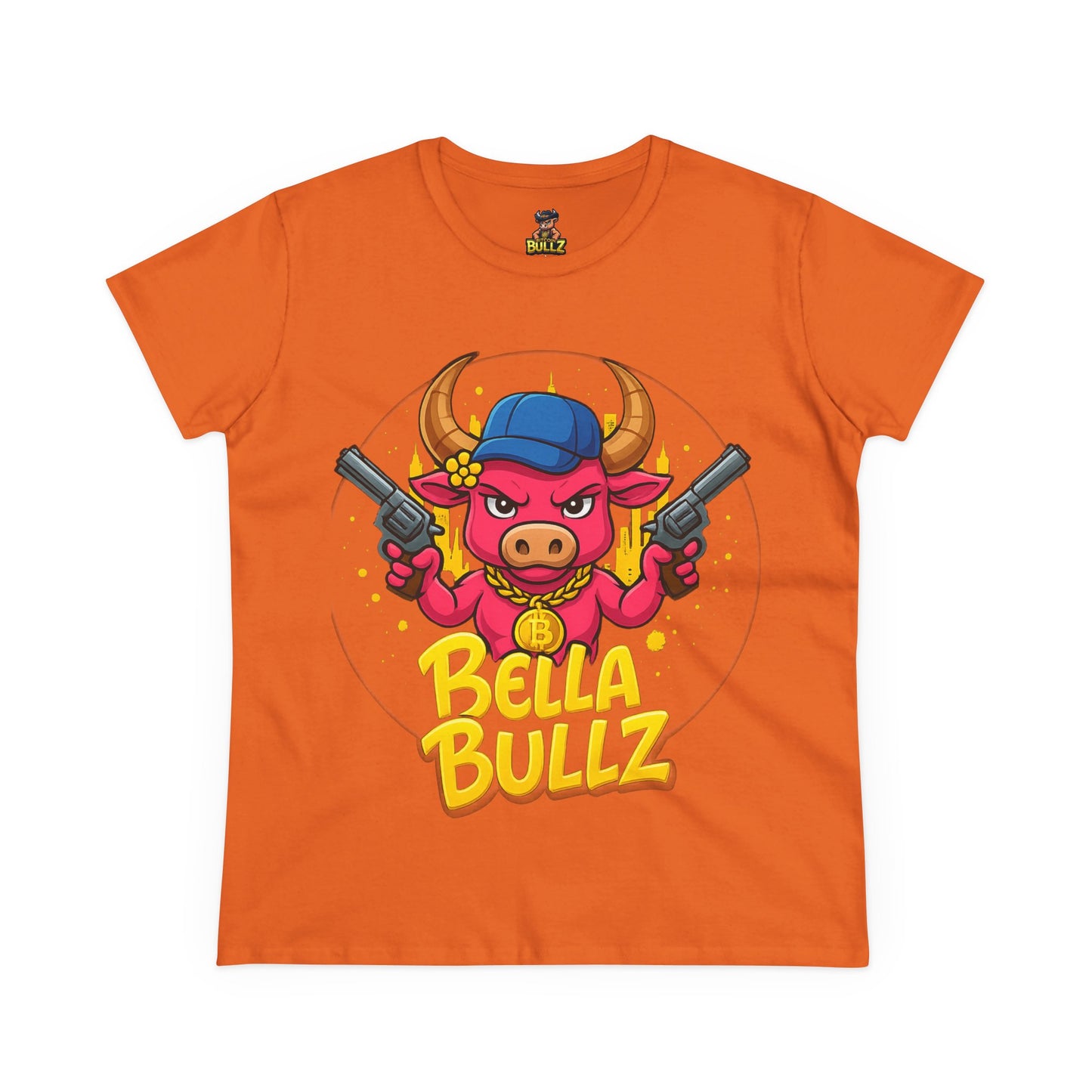 Bella Bullz Graphic Tee, Fun Women's T-Shirt, Casual Streetwear, Gift for Her, Summer Style, Cute Graphic Top