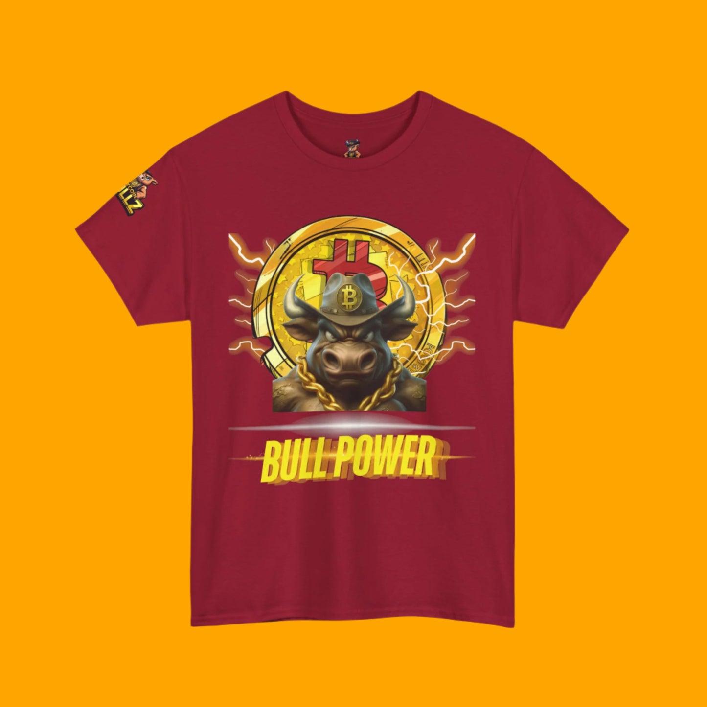 🔥 Bitcoin Bullz™ All-American Limited Edition Tee – Bold Patriotic Streetwear for Independent Spirits (Only 500 Made!) 🔥