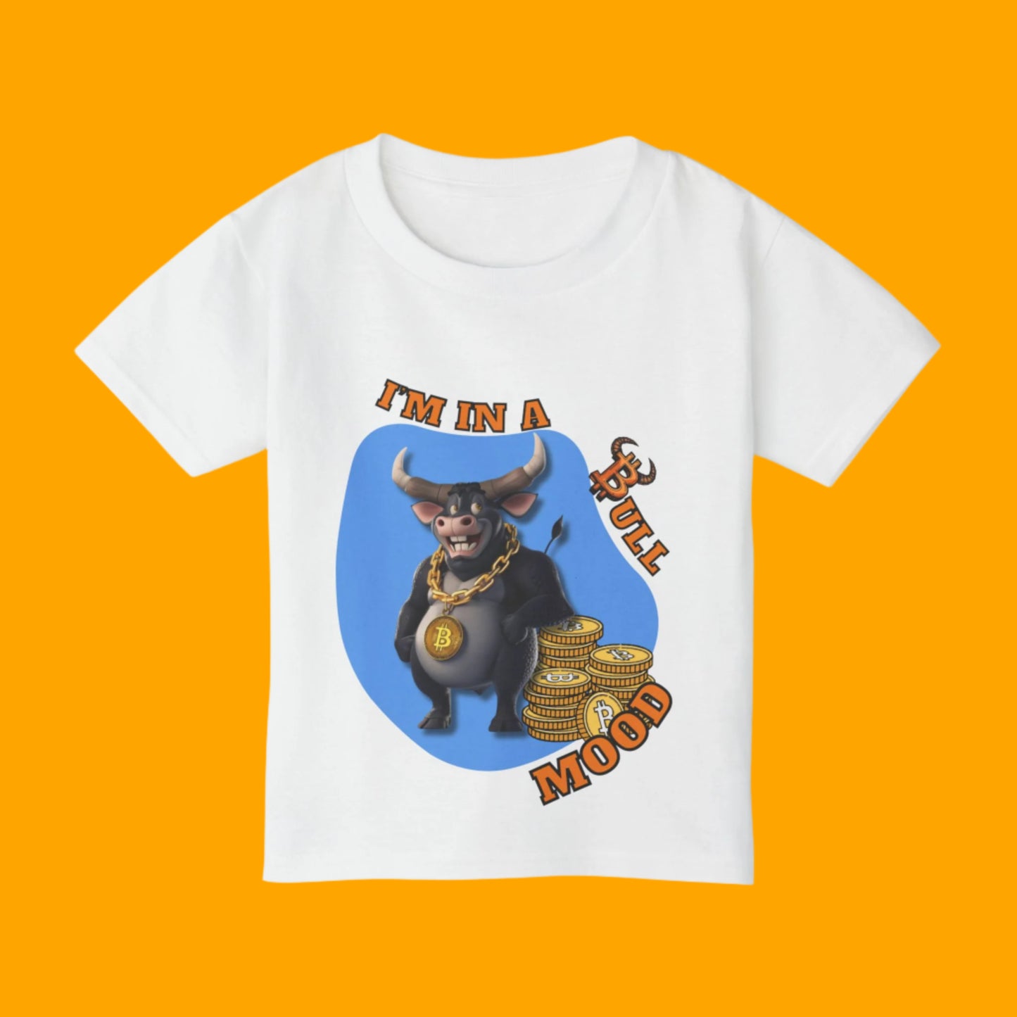 Bitcoin Bullz™ Kids T-Shirt, Fun Toddler Shirt, Cute Graphic Tee Limited Edition Baby Bullz™ Collection, Gifts for Young Enthusiasts, Cool Kids Apparel
