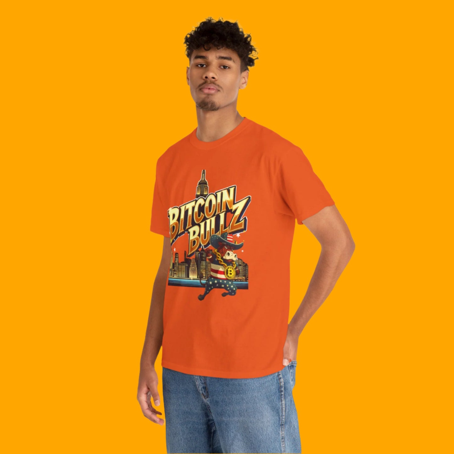 Bitcoin Bullz™ Limited Drop: Mens New York City Streetwear Tee – Bold Brooklyn Crypto Style for Rebels (500pcs Max) 🔥