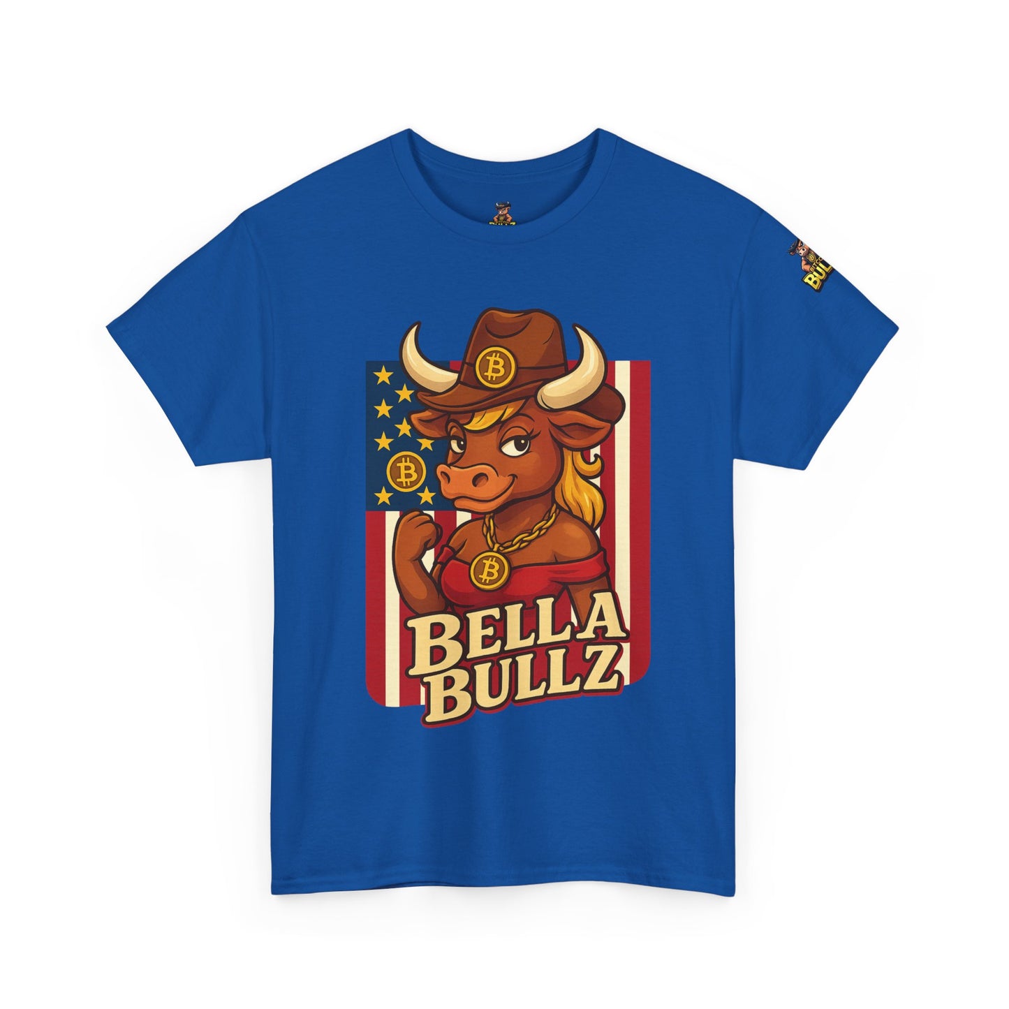 Bella Bullz Texas Cowboy Style for Crypto Women Limited Design Fashion Tee