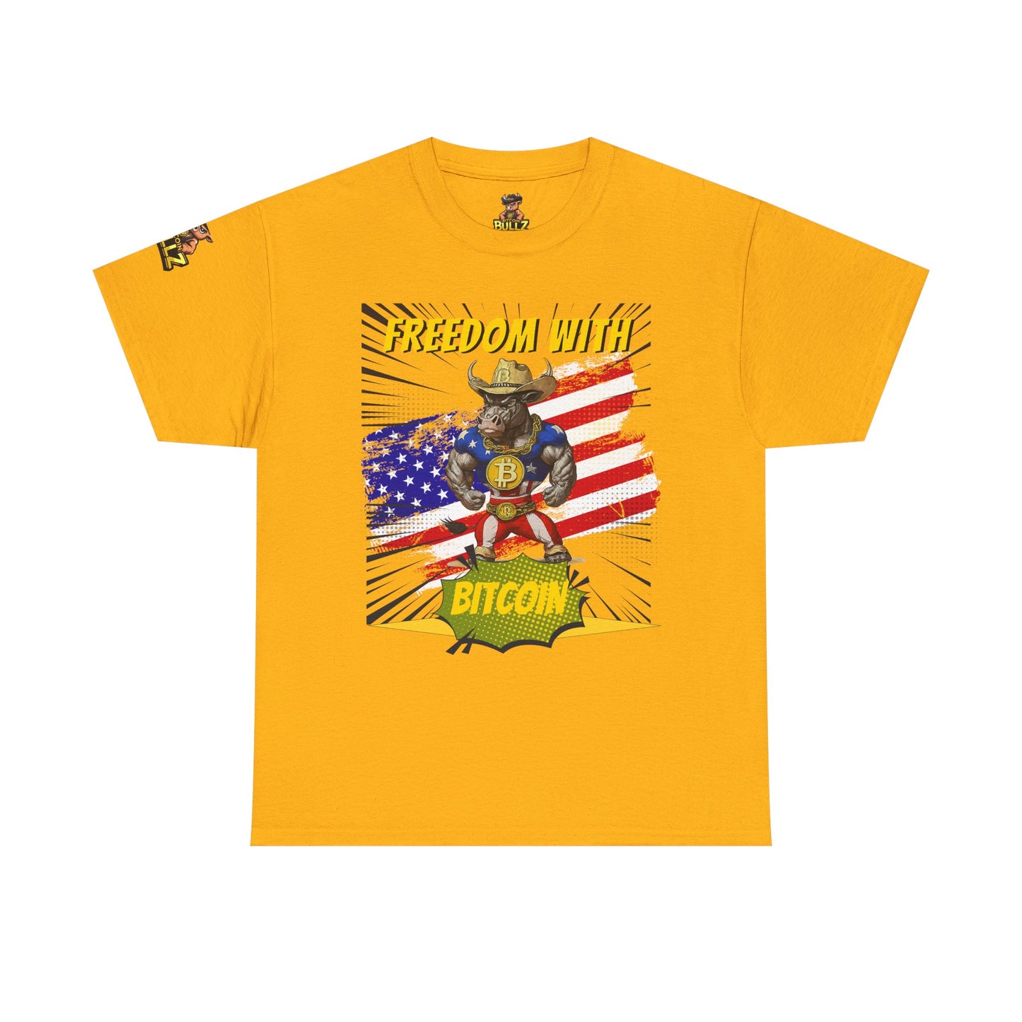 Bitcoin Bullz™ Limited Drop: Mens Streetwear Tee – Bold Crypto Style for Rebels & Risk-Takers,