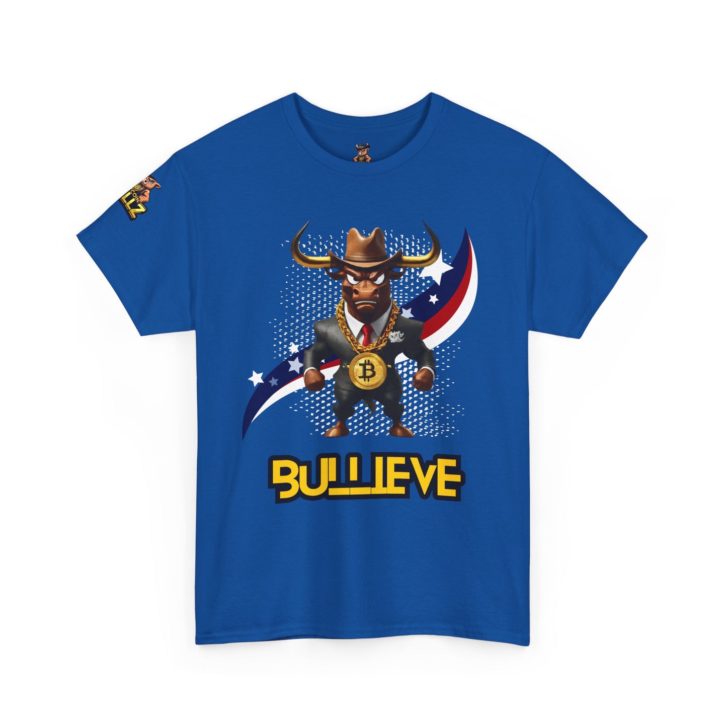 🔥 Bitcoin Bullz™ Patriotic Crypto Street Tee – Bold USA Design for Bitcoin Bulls & Independence Lovers, July 4th Fashion