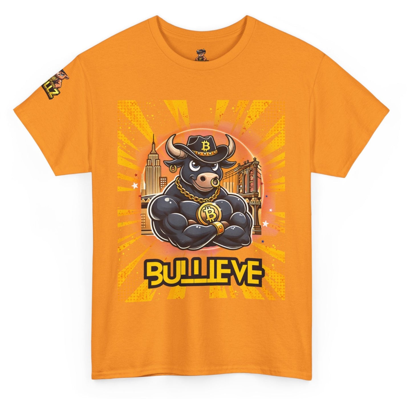 🔥 Bitcoin Bullz™ Brooklyn New York Crypto Street Tee – Bold Design for Bitcoin Bulls & Independence Lovers Limited Edition 500 Pieces Only 🔥