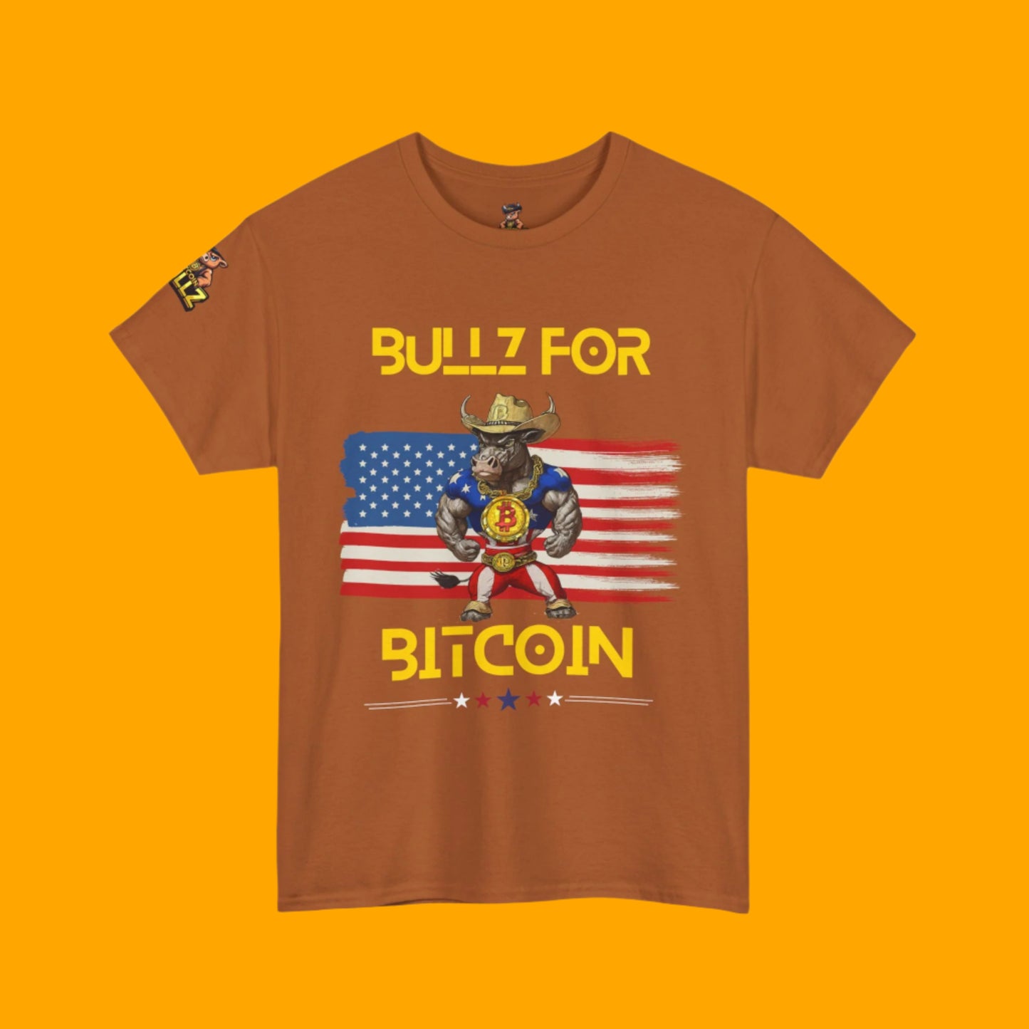 🔥 Bitcoin Bullz™ All-American Limited Edition Tee – Bold Patriotic Streetwear for Independent Spirits (Only 500 Made!) 🔥