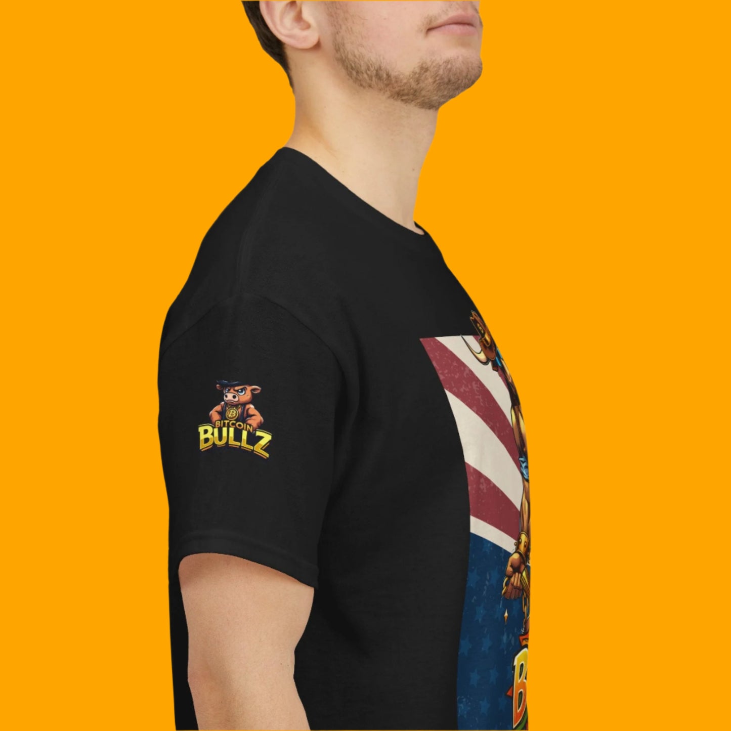 🔥 Bitcoin Bullz™ Patriotic Crypto Street Tee – Bold USA Design for Bitcoin Bulls & Independence Lovers Crypto Animal Passion 🔥