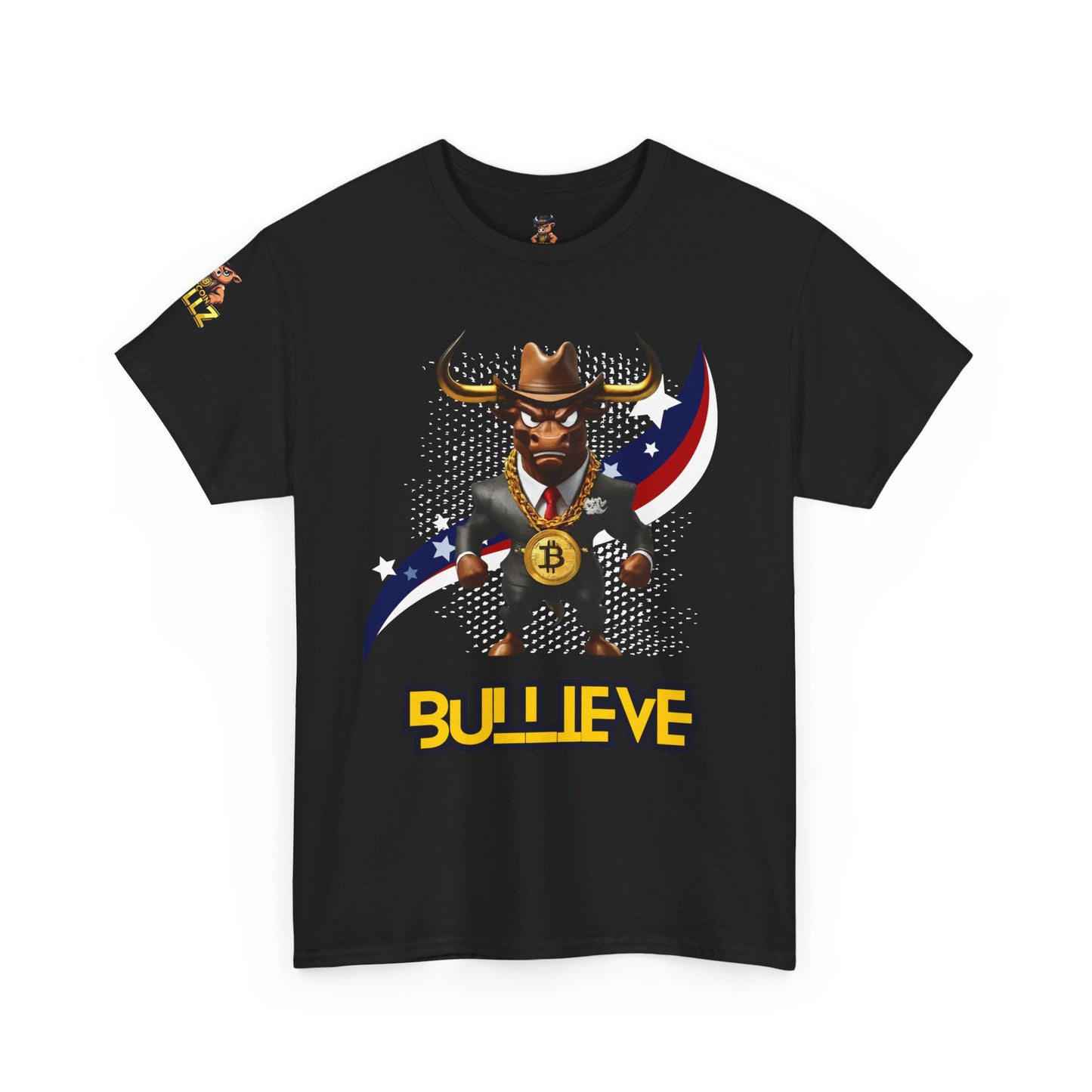 🔥 Bitcoin Bullz™ Patriotic Crypto Street Tee – Bold USA Design for Bitcoin Bulls & Independence Lovers, July 4th Fashion