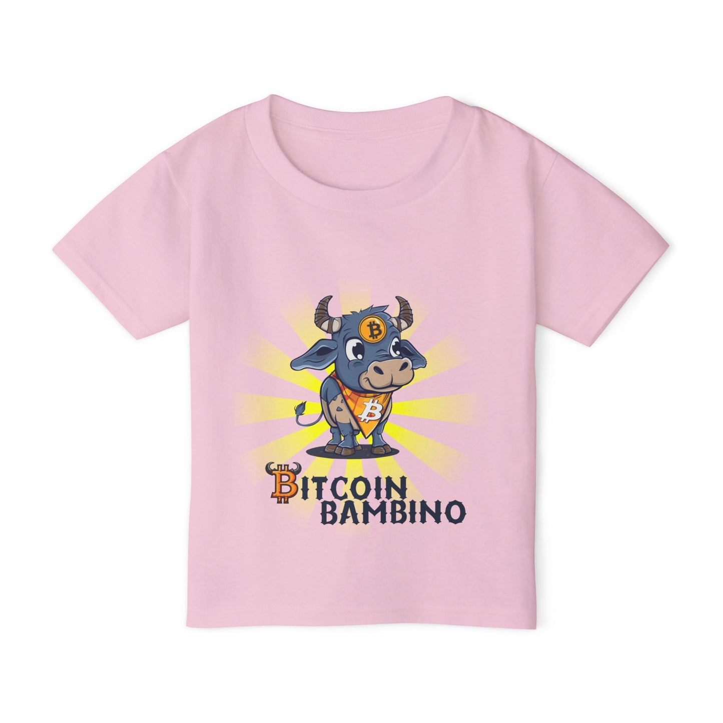 Bitcoin Bambino Toddler T-Shirt, Cute Crypto Shirt, Kids Bitcoin Tee, Bitcoin Gift for Toddlers, Cryptocurrency Apparel
