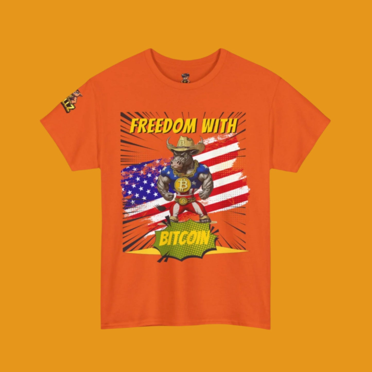 Bitcoin Bullz™ Limited Drop: Mens Streetwear Tee – Bold Crypto Style for Rebels & Risk-Takers,