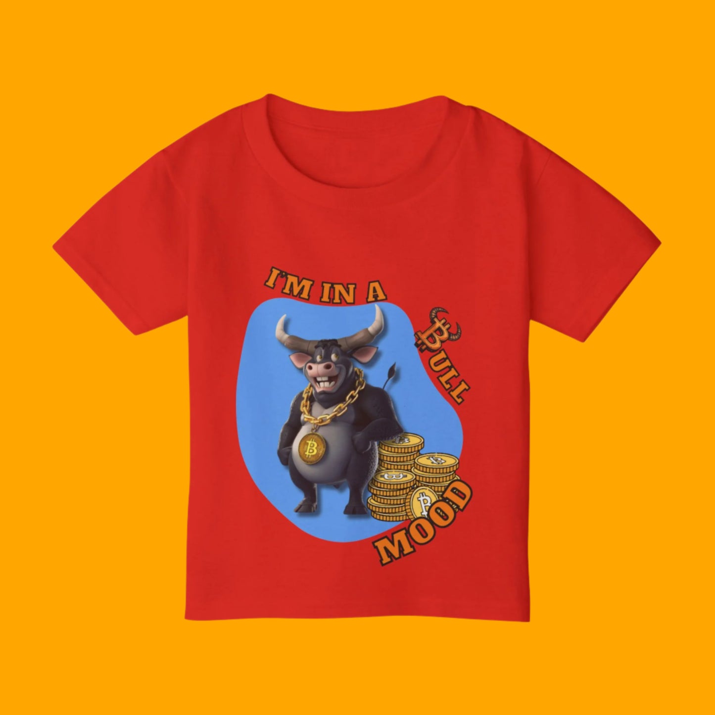 Bitcoin Bullz™ Kids T-Shirt, Fun Toddler Shirt, Cute Graphic Tee Limited Edition Baby Bullz™ Collection, Gifts for Young Enthusiasts, Cool Kids Apparel