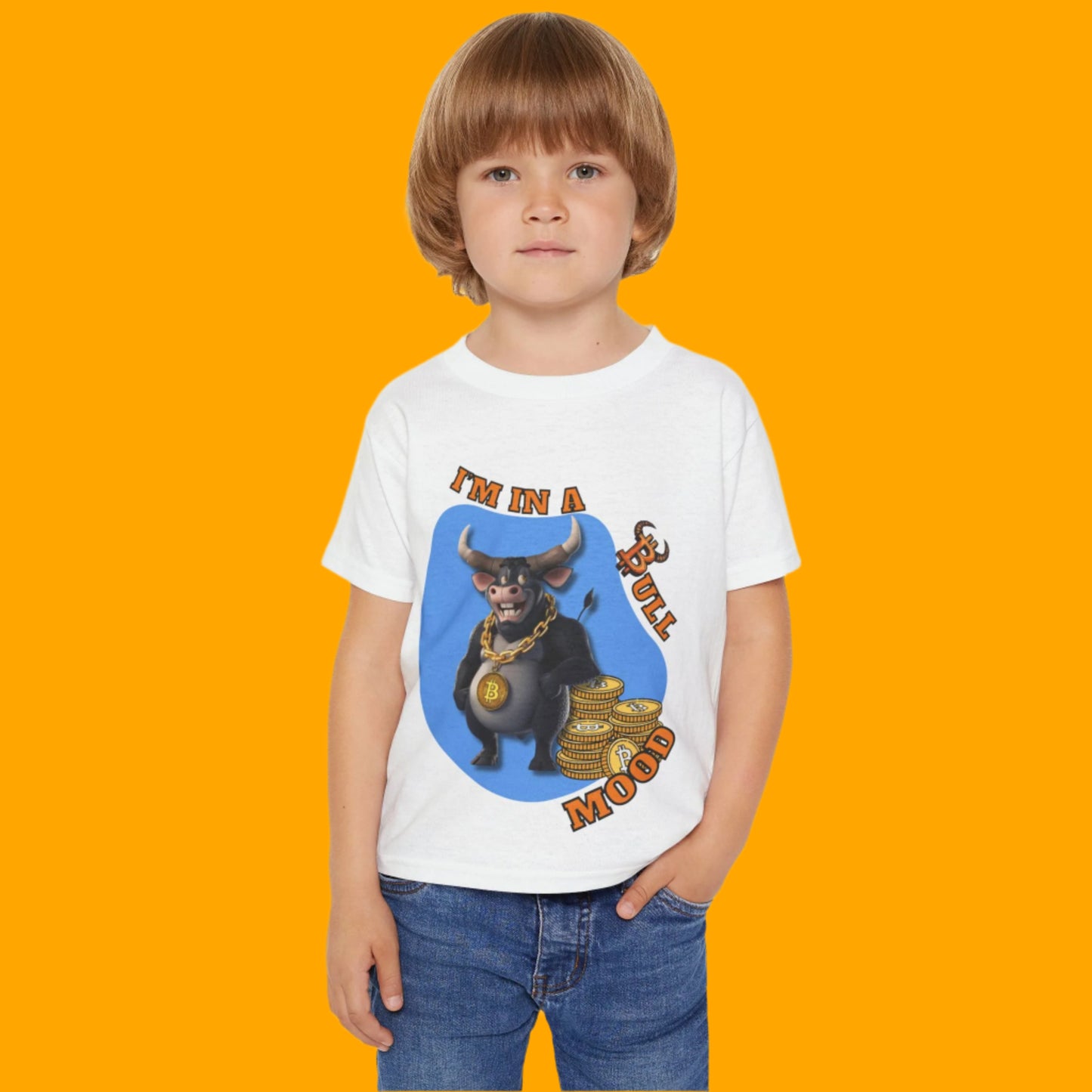 Bitcoin Bullz™ Kids T-Shirt, Fun Toddler Shirt, Cute Graphic Tee Limited Edition Baby Bullz™ Collection, Gifts for Young Enthusiasts, Cool Kids Apparel