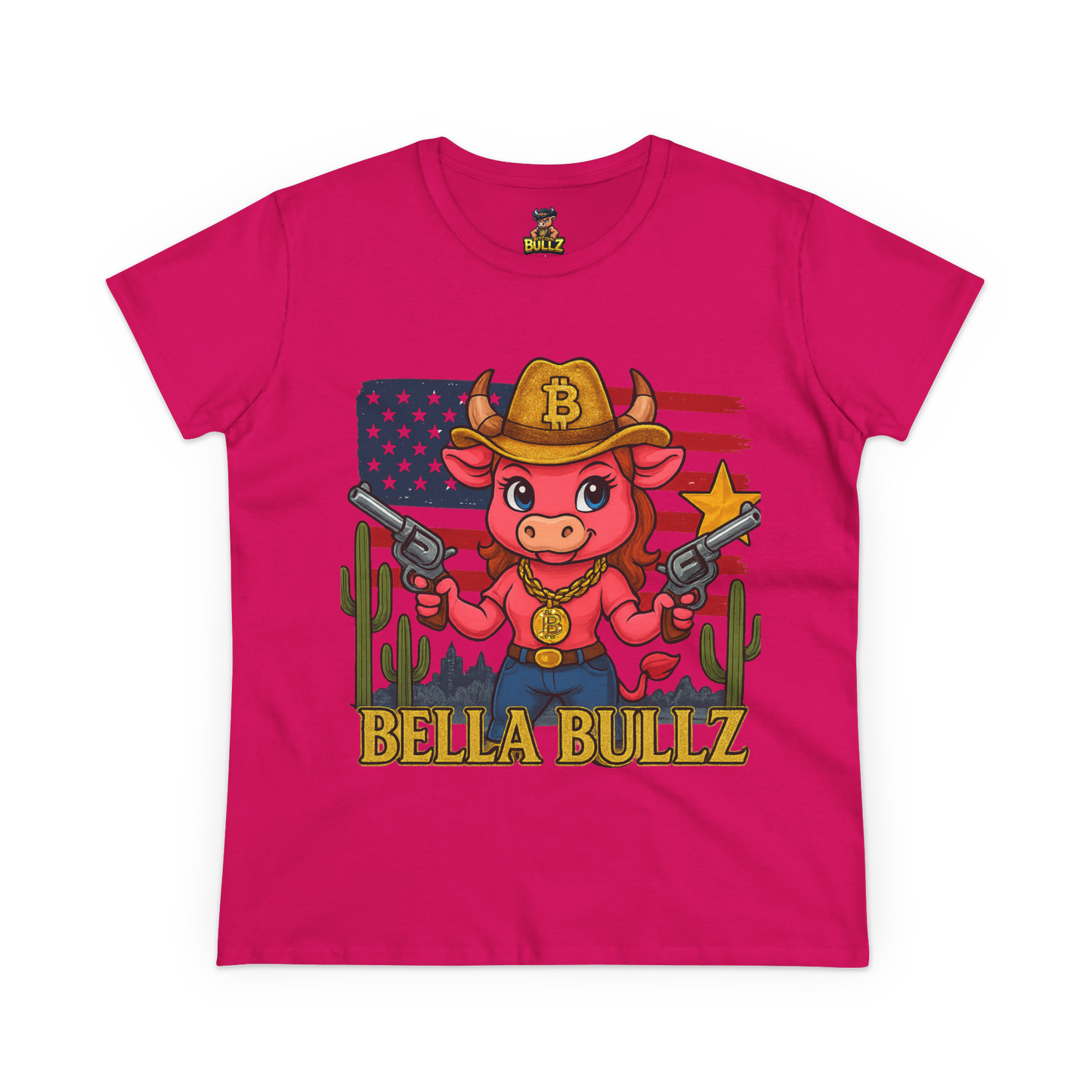Cowgirl Graphic Tee - Bella Bullz, Cute Western T-Shirt, Rodeo Outfit, Gift for Cowgirls, Americana Fashion, Summer Casual Wear