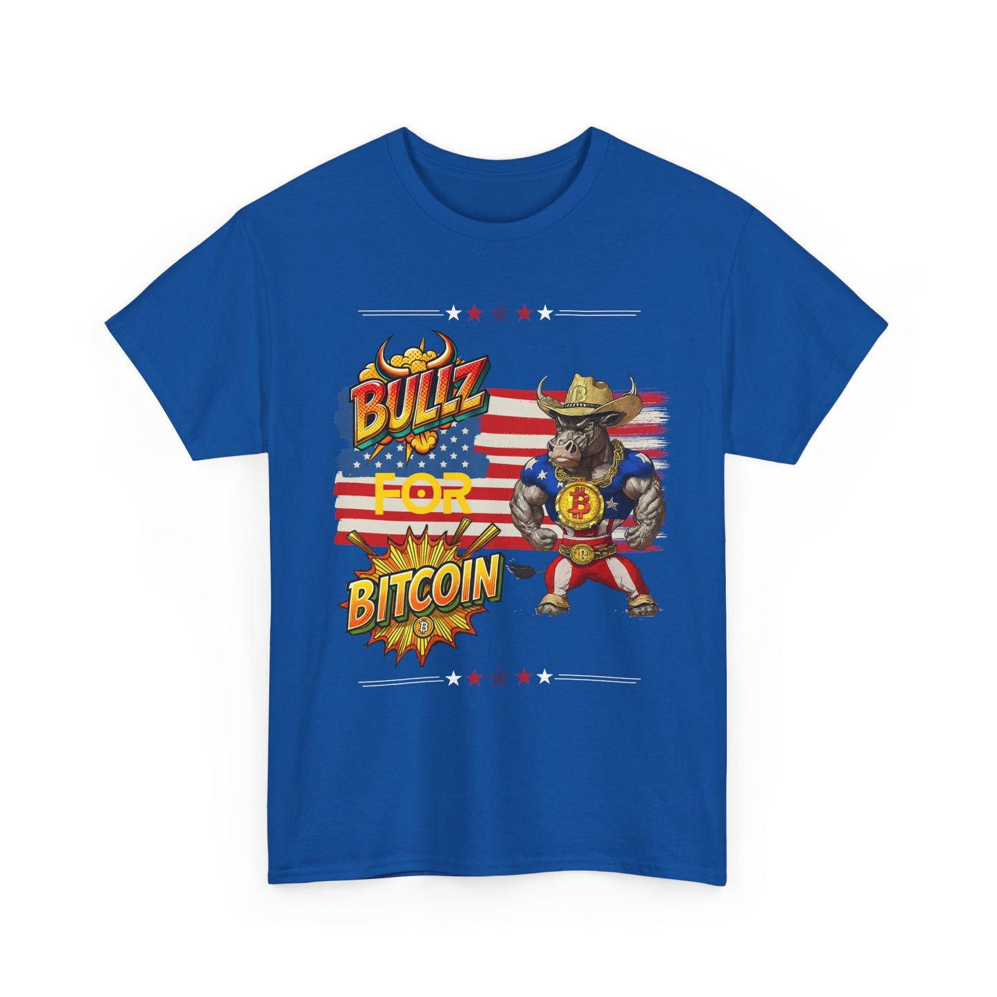 🔥 Bitcoin Bullz™ Patriotic Crypto Street Tee – Bold USA Design for Bitcoin Bulls & Independence Lovers Mens Stylish T-Shirt 🔥