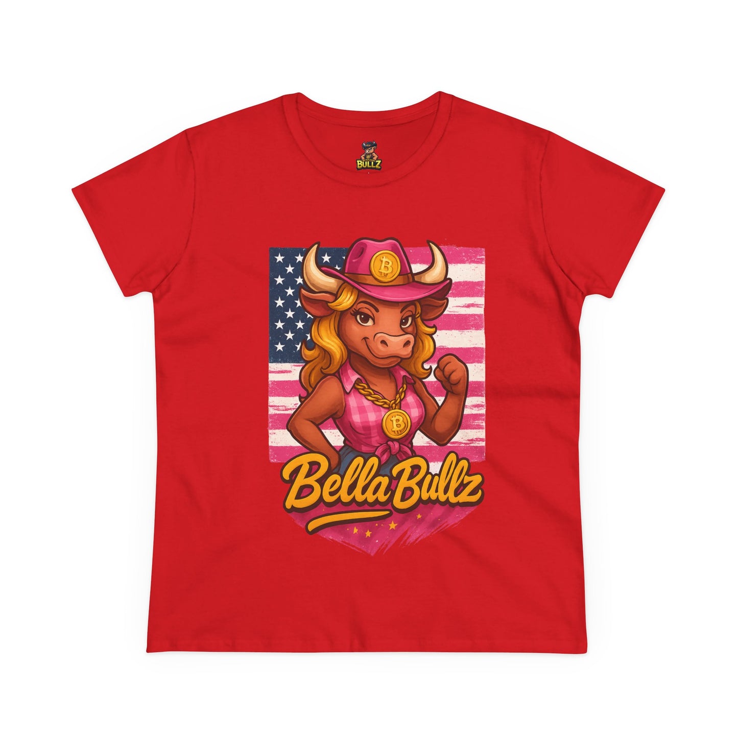 Women's T-Shirt Limited Design Crypto Lovers Bull RepresentTee